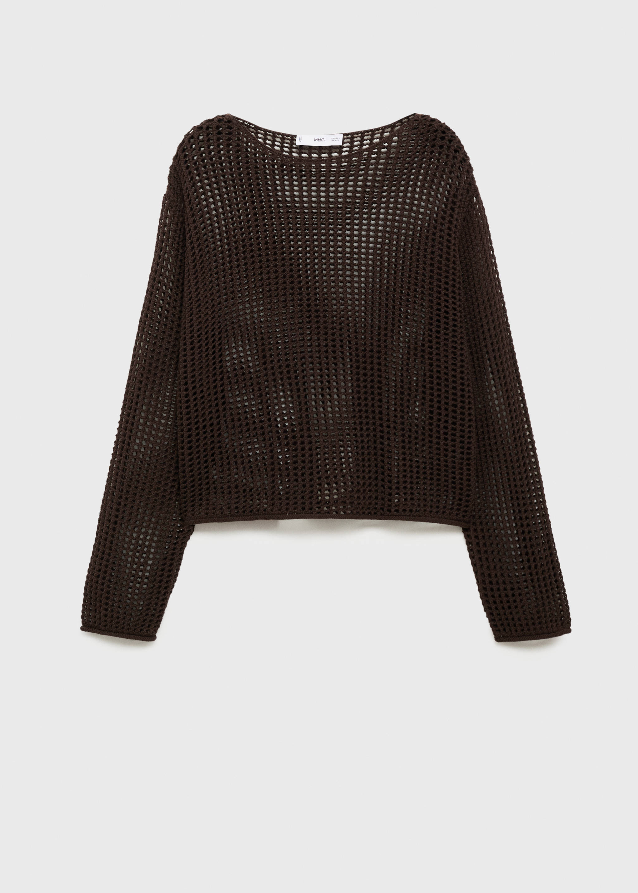 Long-sleeved crochet sweater - Article without model