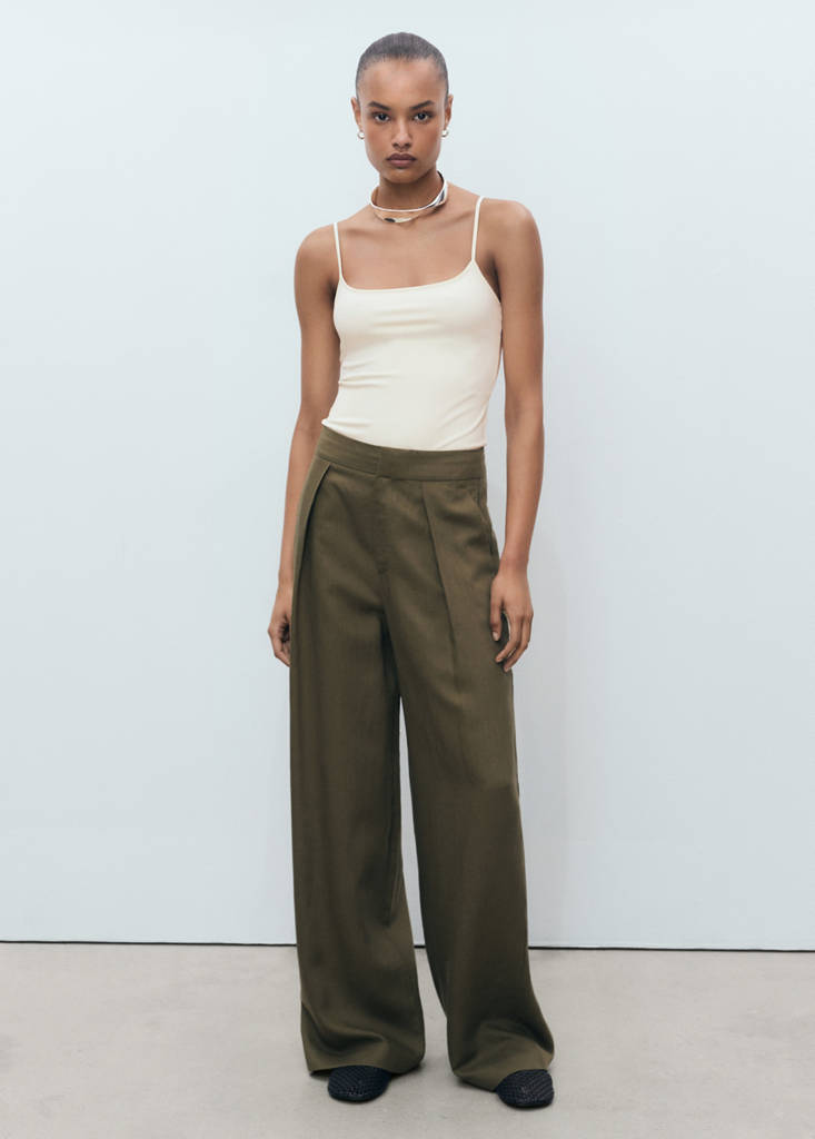 Spaghetti strap top — White