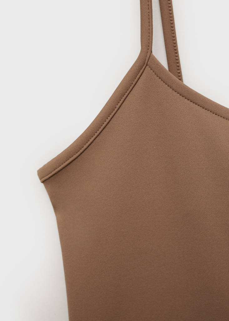 Spaghetti strap top — Brown