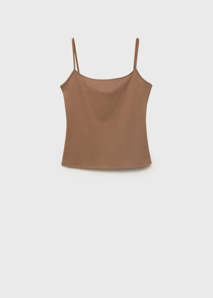 Spaghetti strap top — Brown