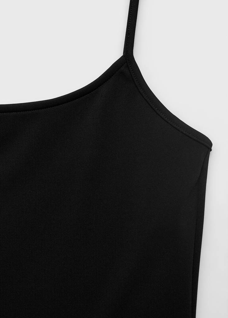 Spaghetti strap top — Black