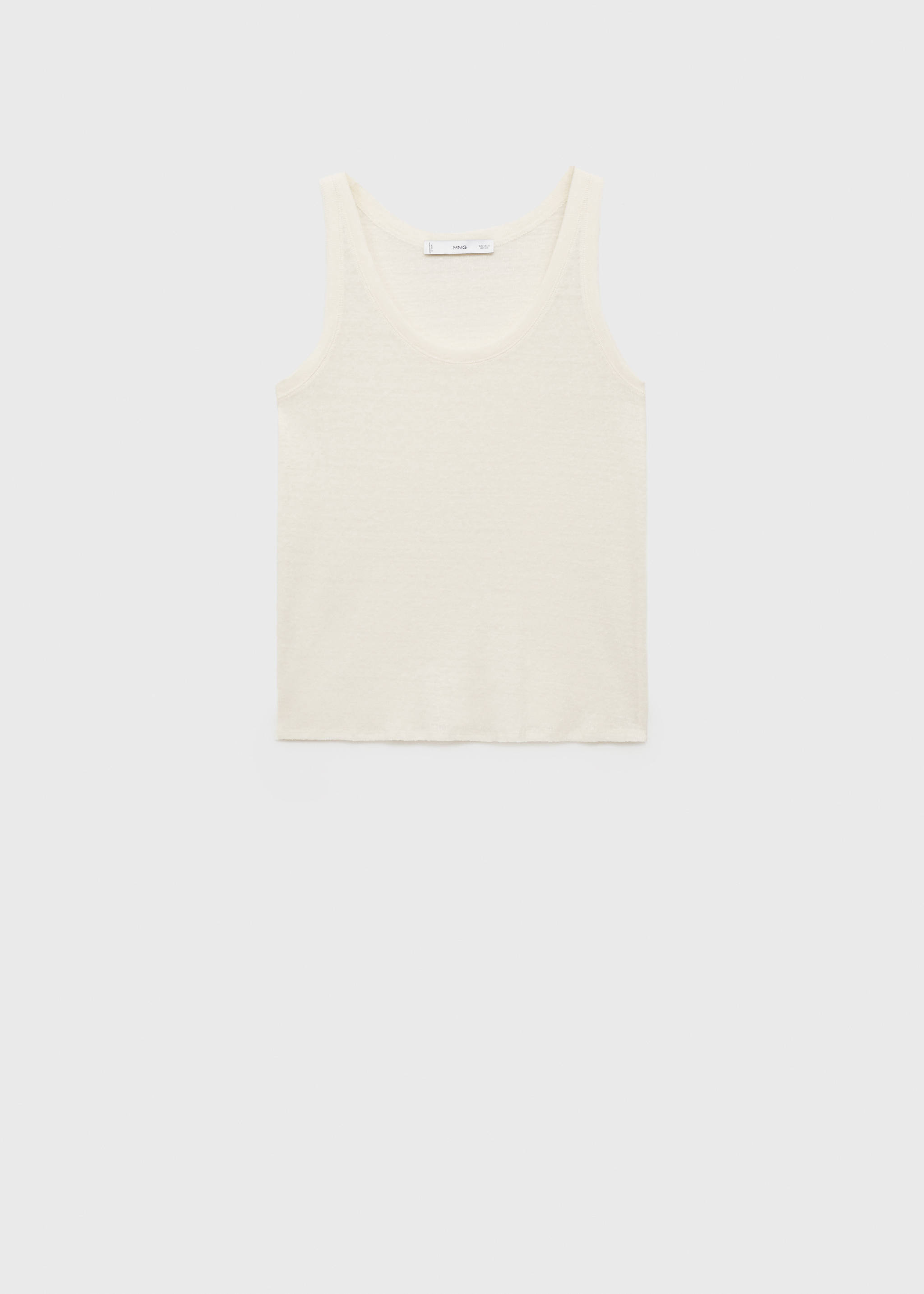 Linen top with sleeves - Article without model