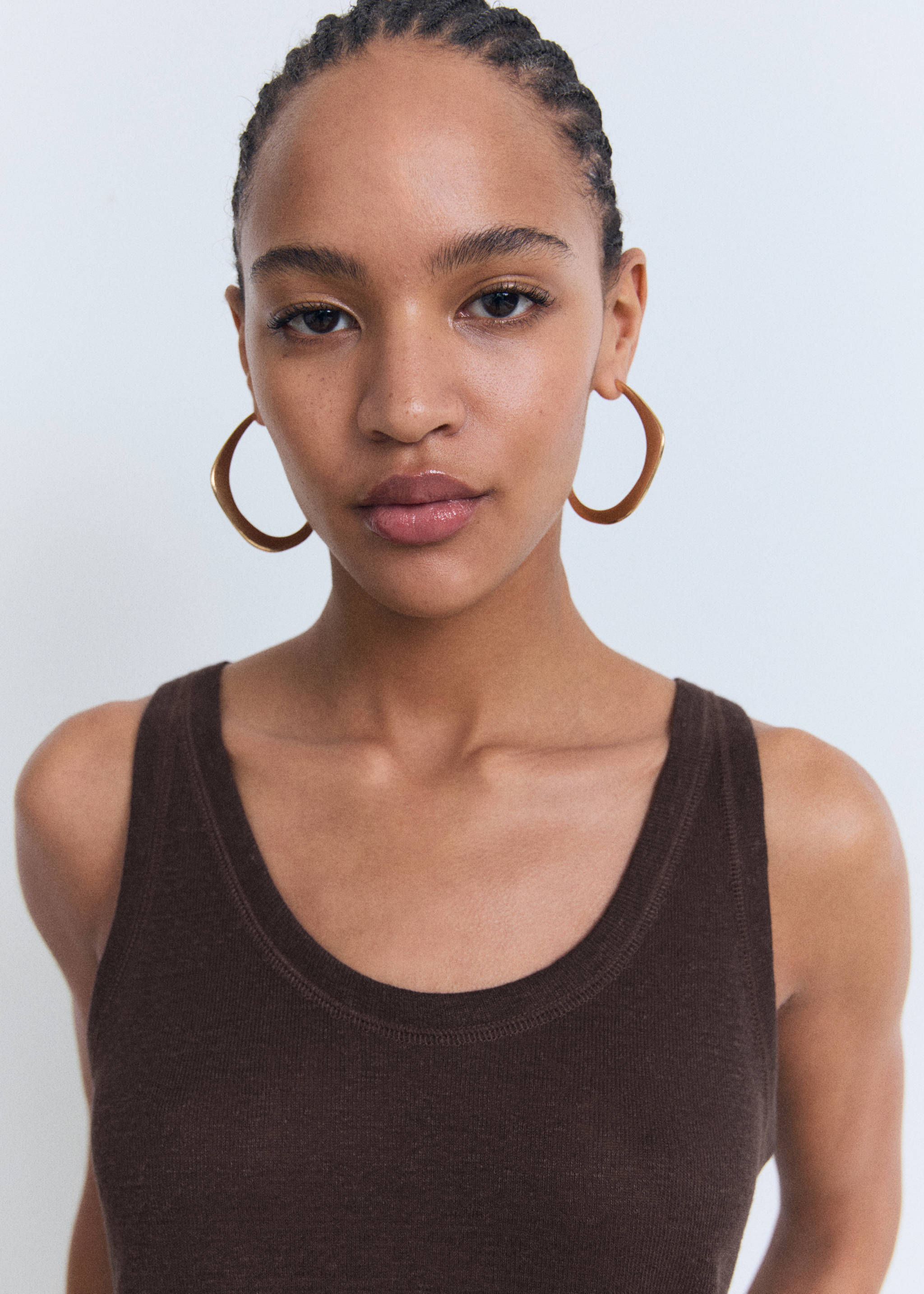 Linen top with sleeves - Details of the article 1