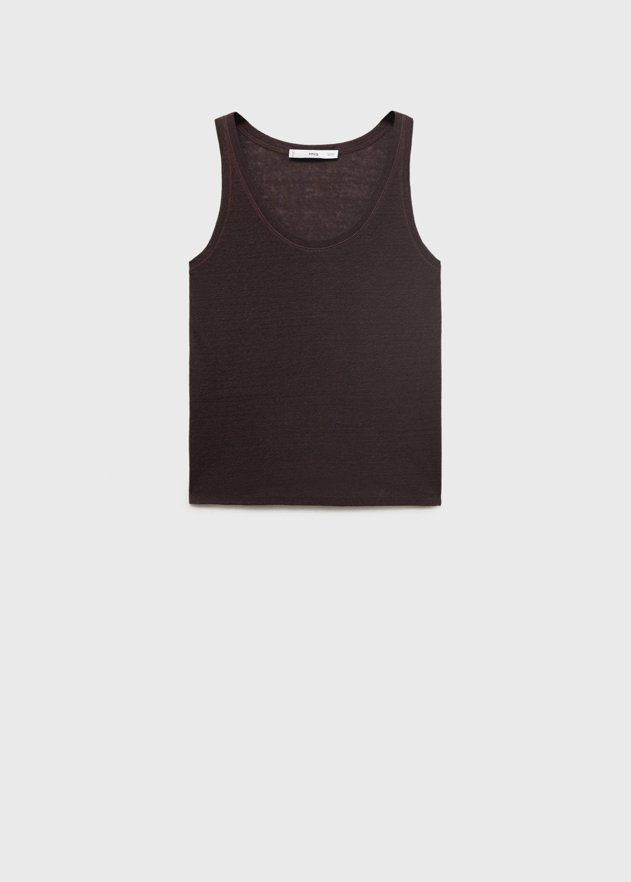 Linen top with sleeves - Article without model