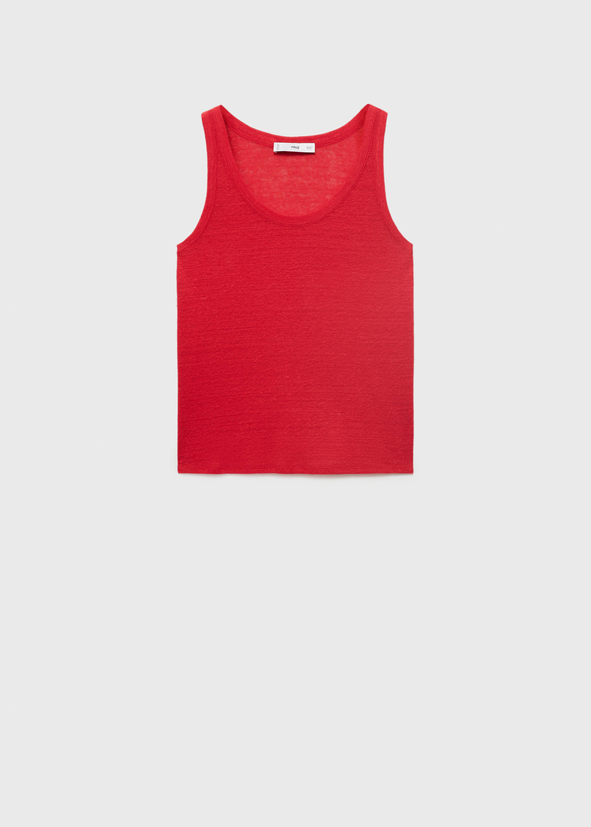 Linen top with sleeves - Article without model