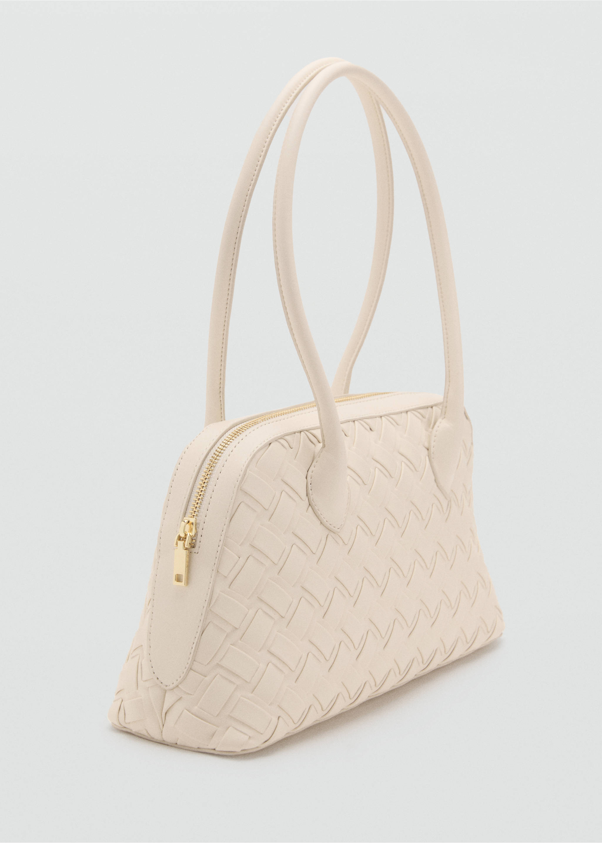 Braided bowling bag - Medium plane, Off White. Ref: 17071206-00.