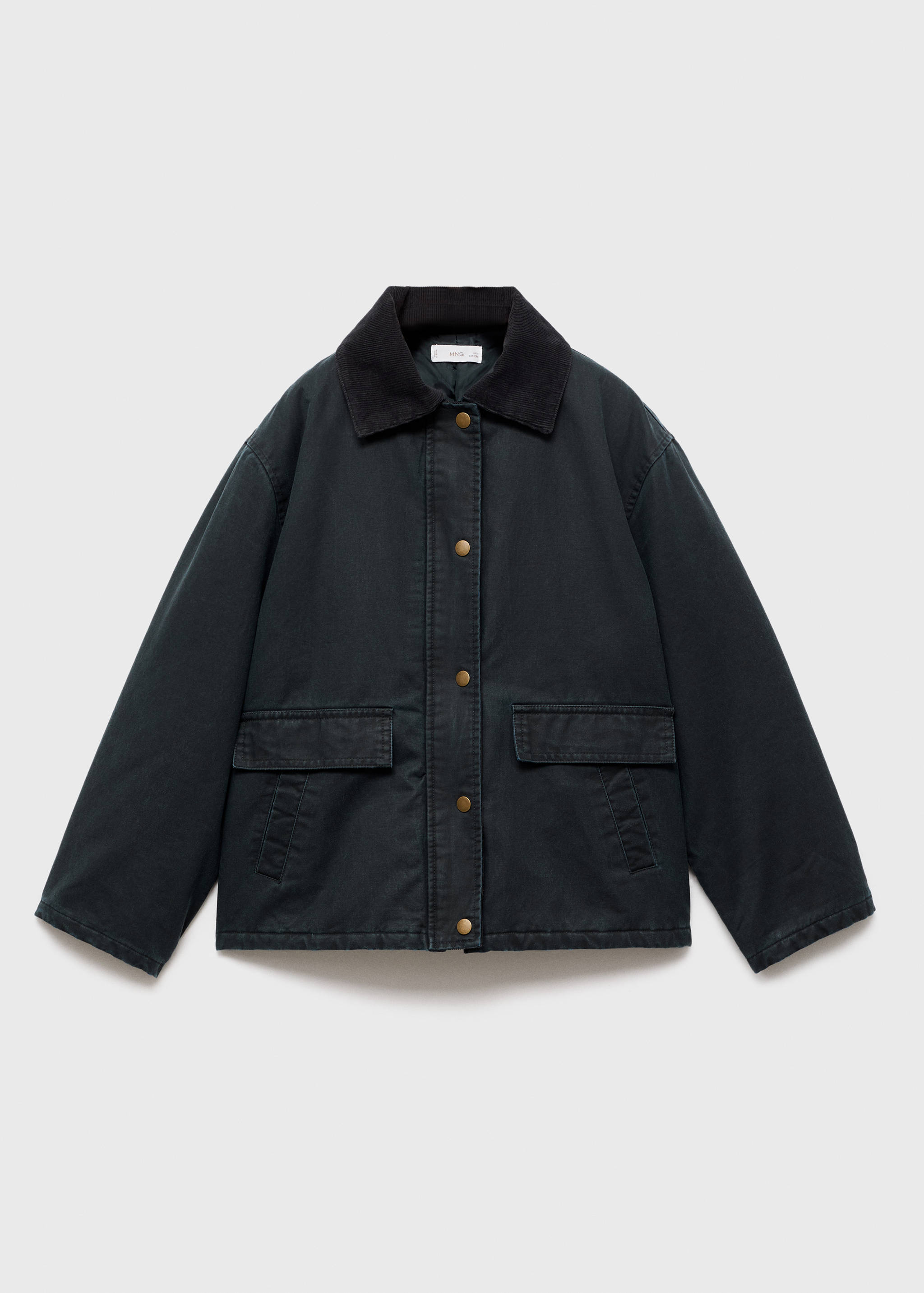 打蜡效果派克大衣 - null