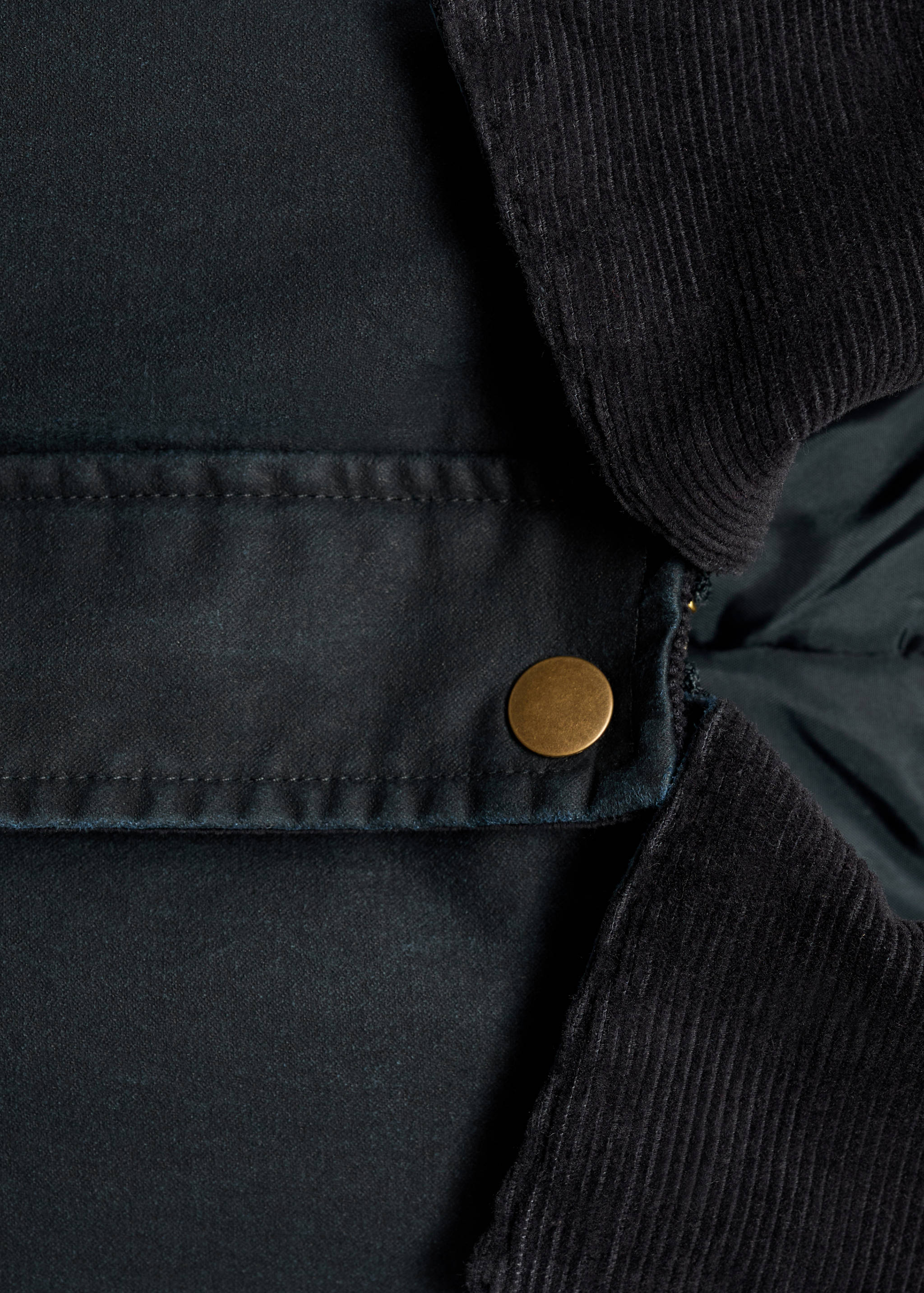 打蜡效果派克大衣 - null