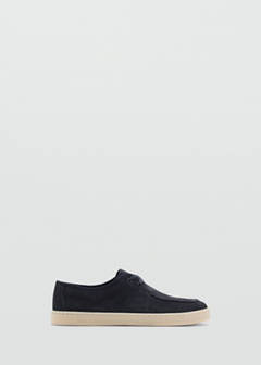 Suede nautical shoes — Dark Navy 1