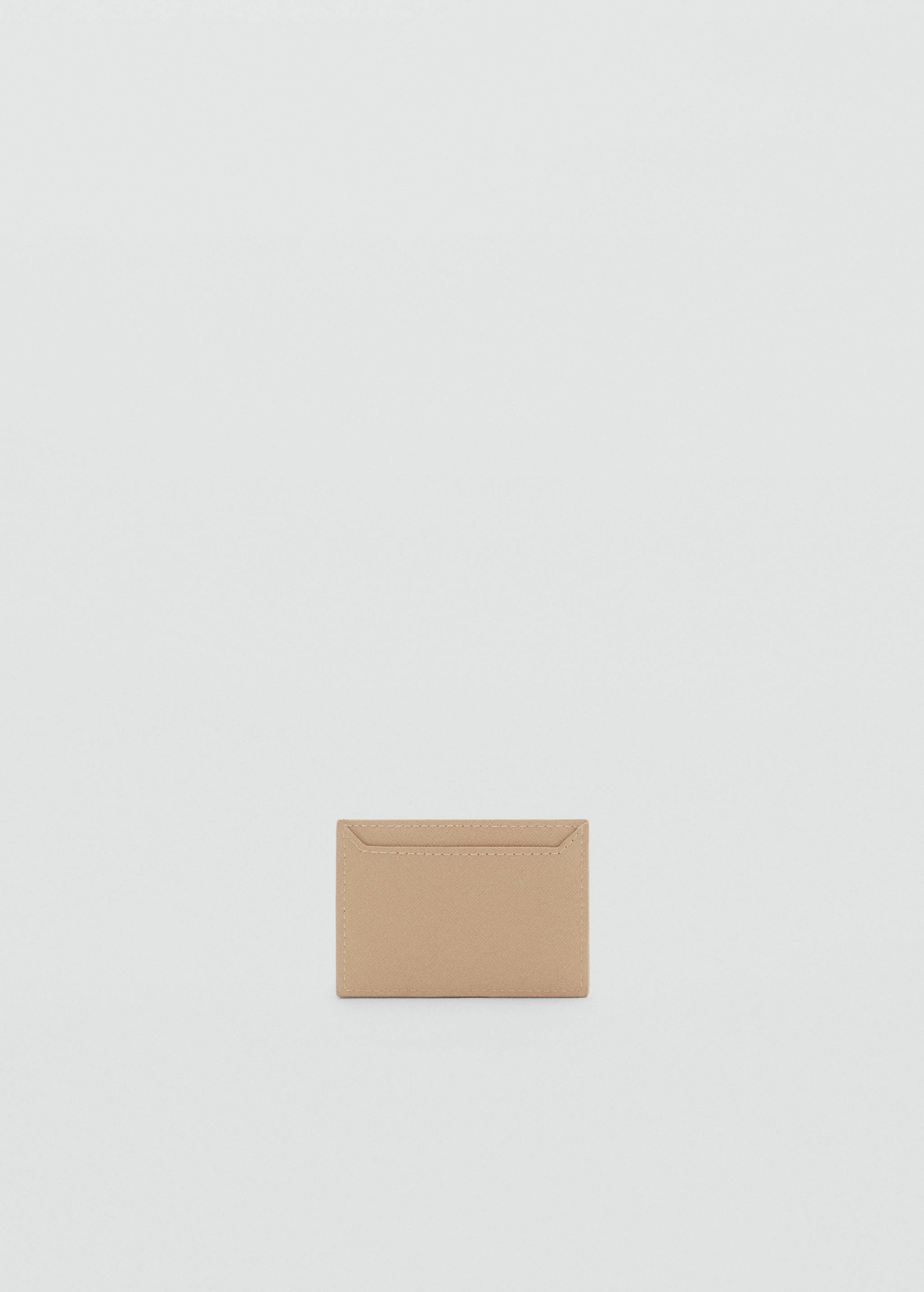 Saffiano-effect cardholder - Medium plane