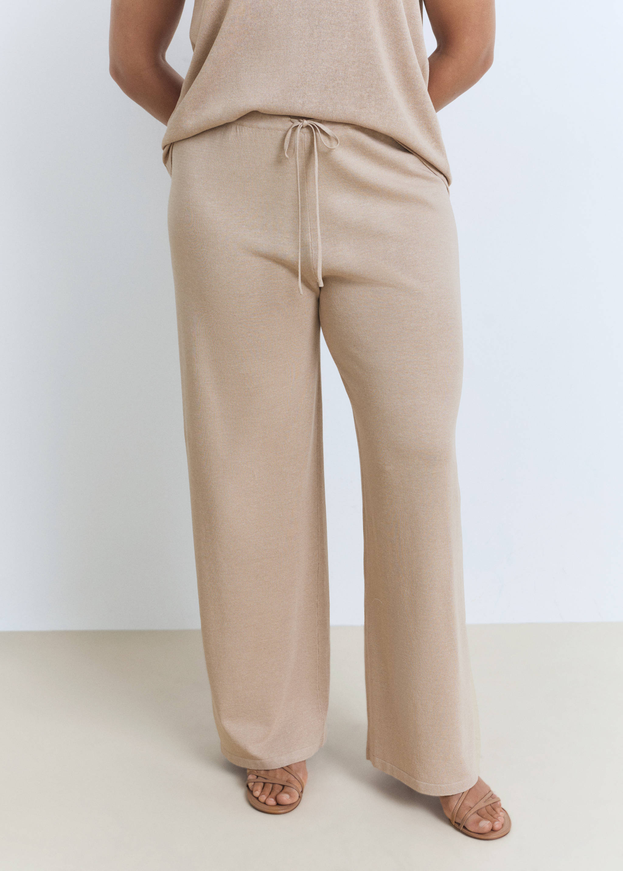 Straight knitted pants - Details of the article 5