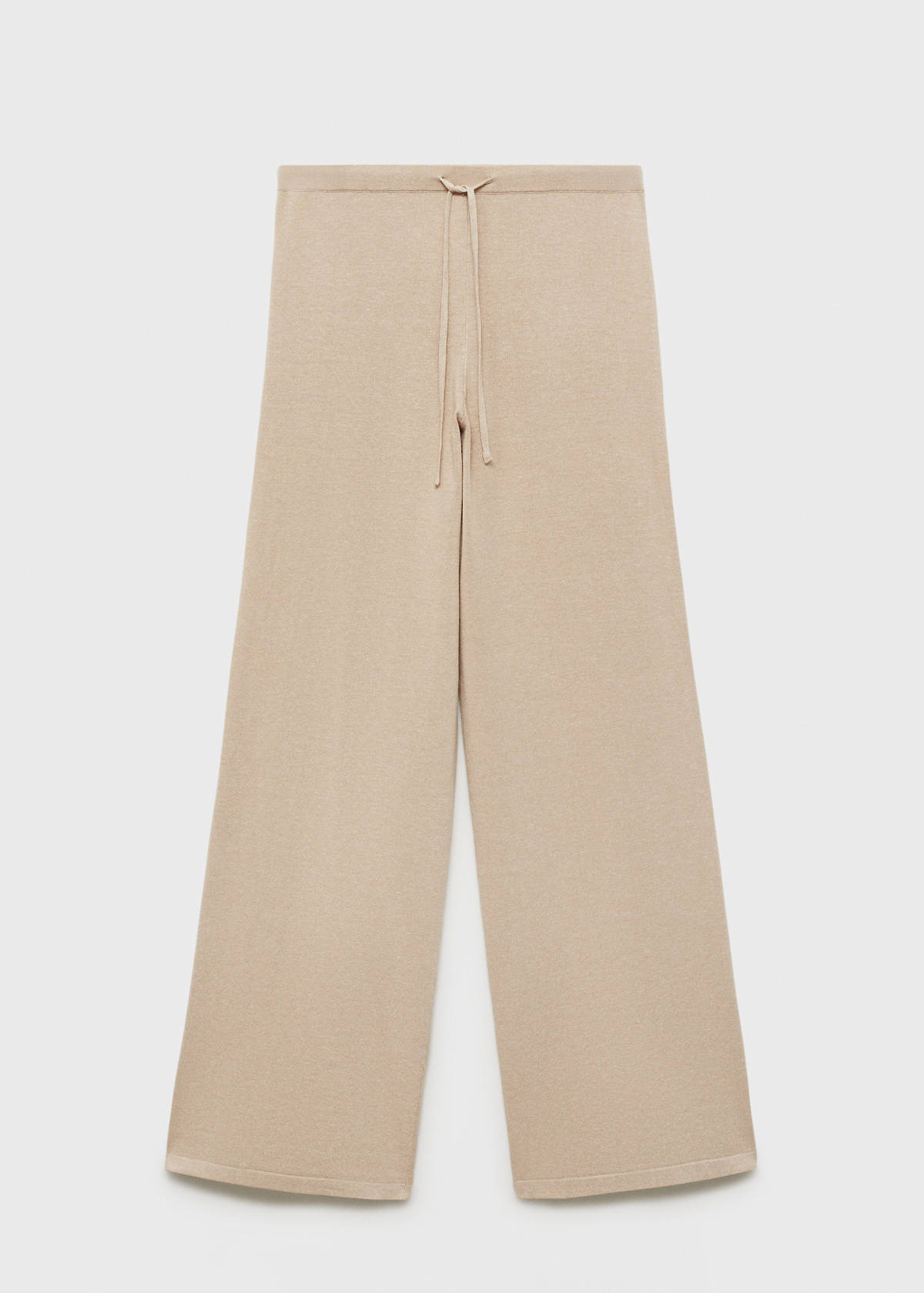 Straight knitted trousers — Light/Pastel Grey