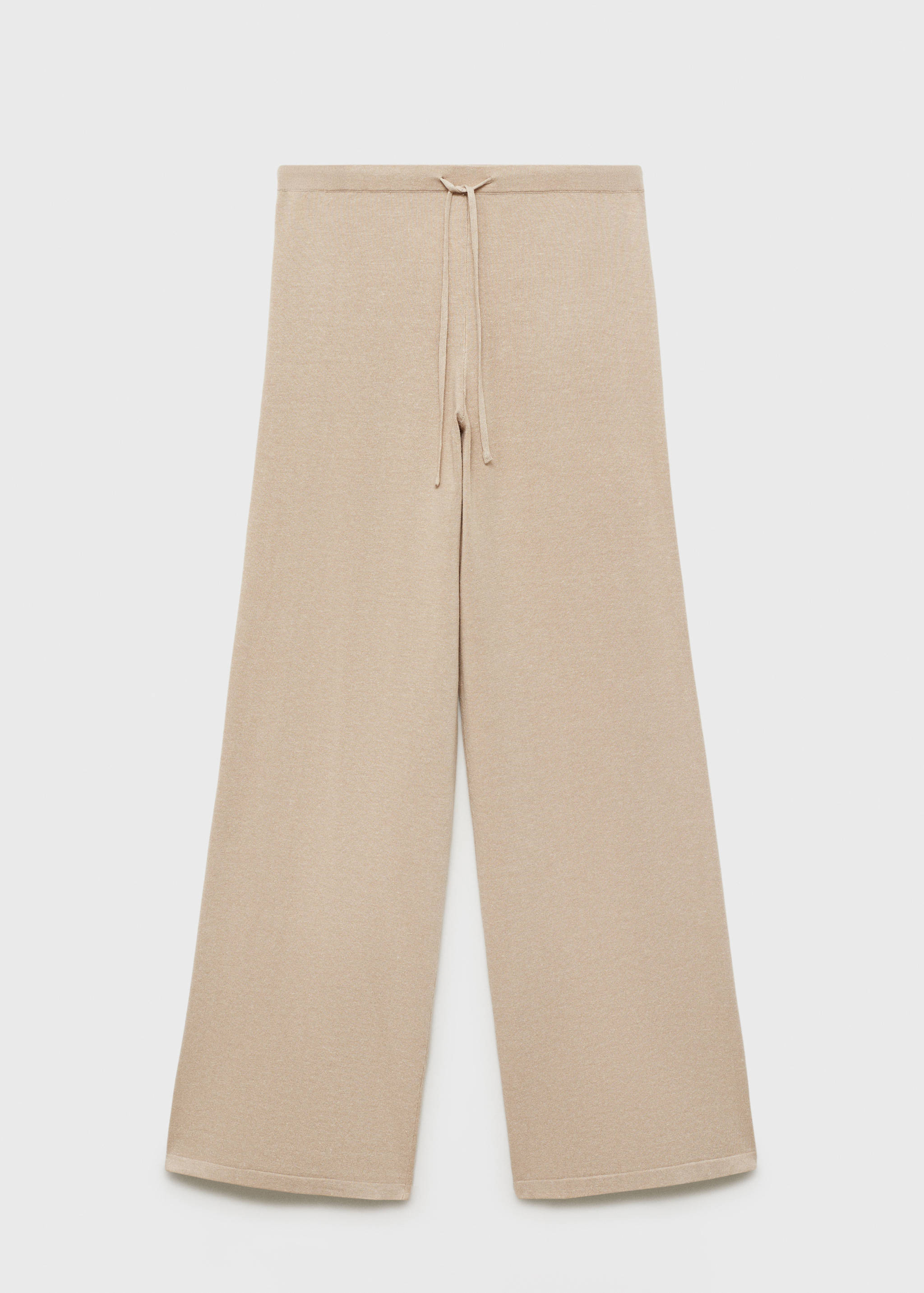 Straight knitted trousers - Article without model