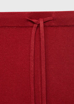 Straight knitted trousers — Red 7