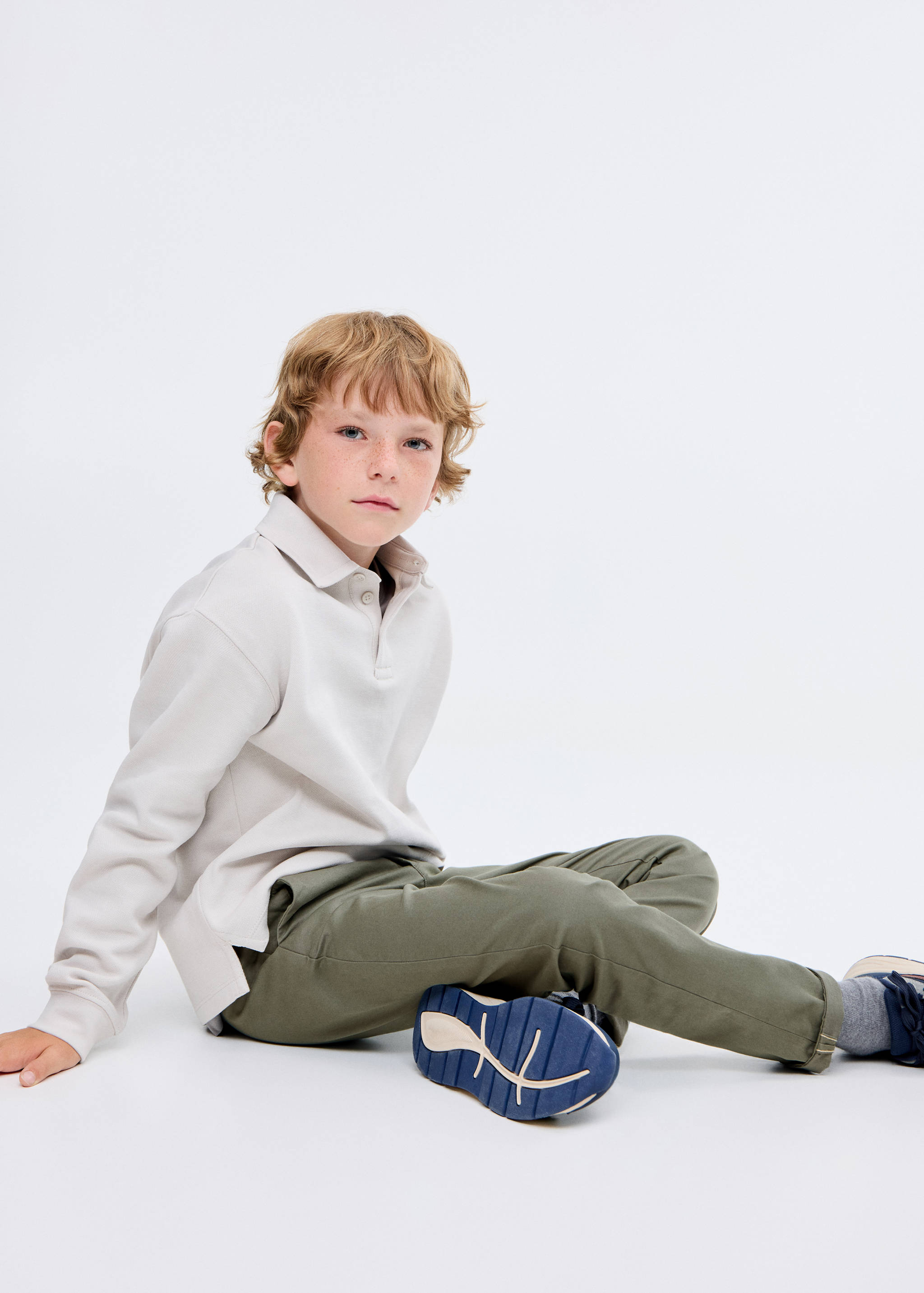 Plain chino pants - Medium plane