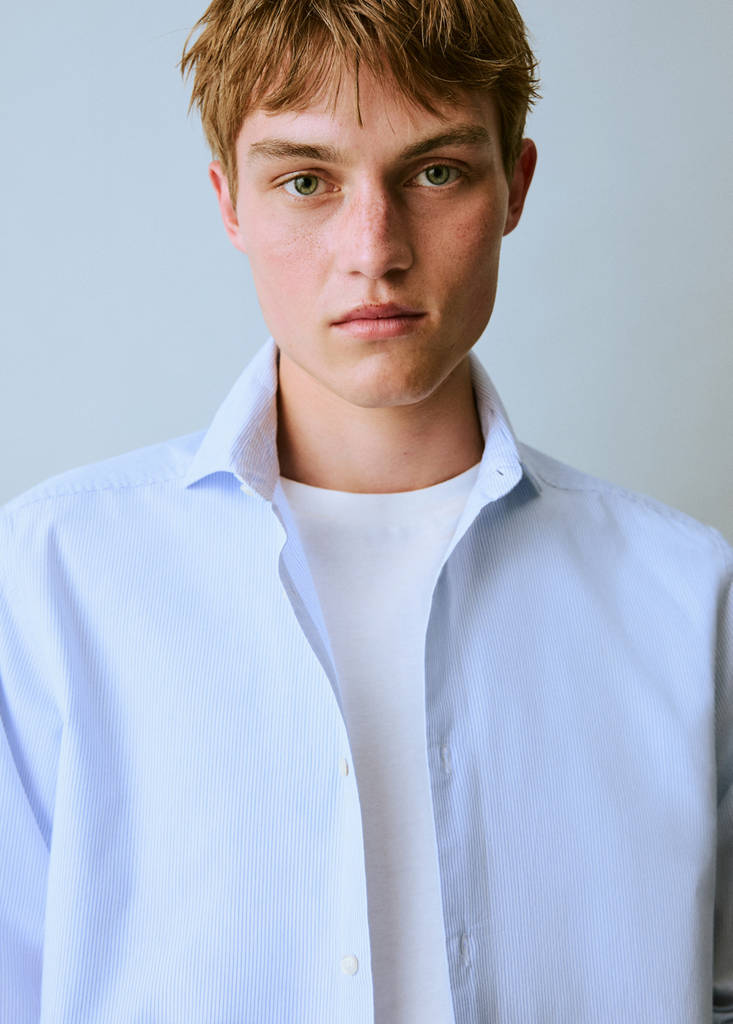 Oxford cotton shirt — Sky Blue
