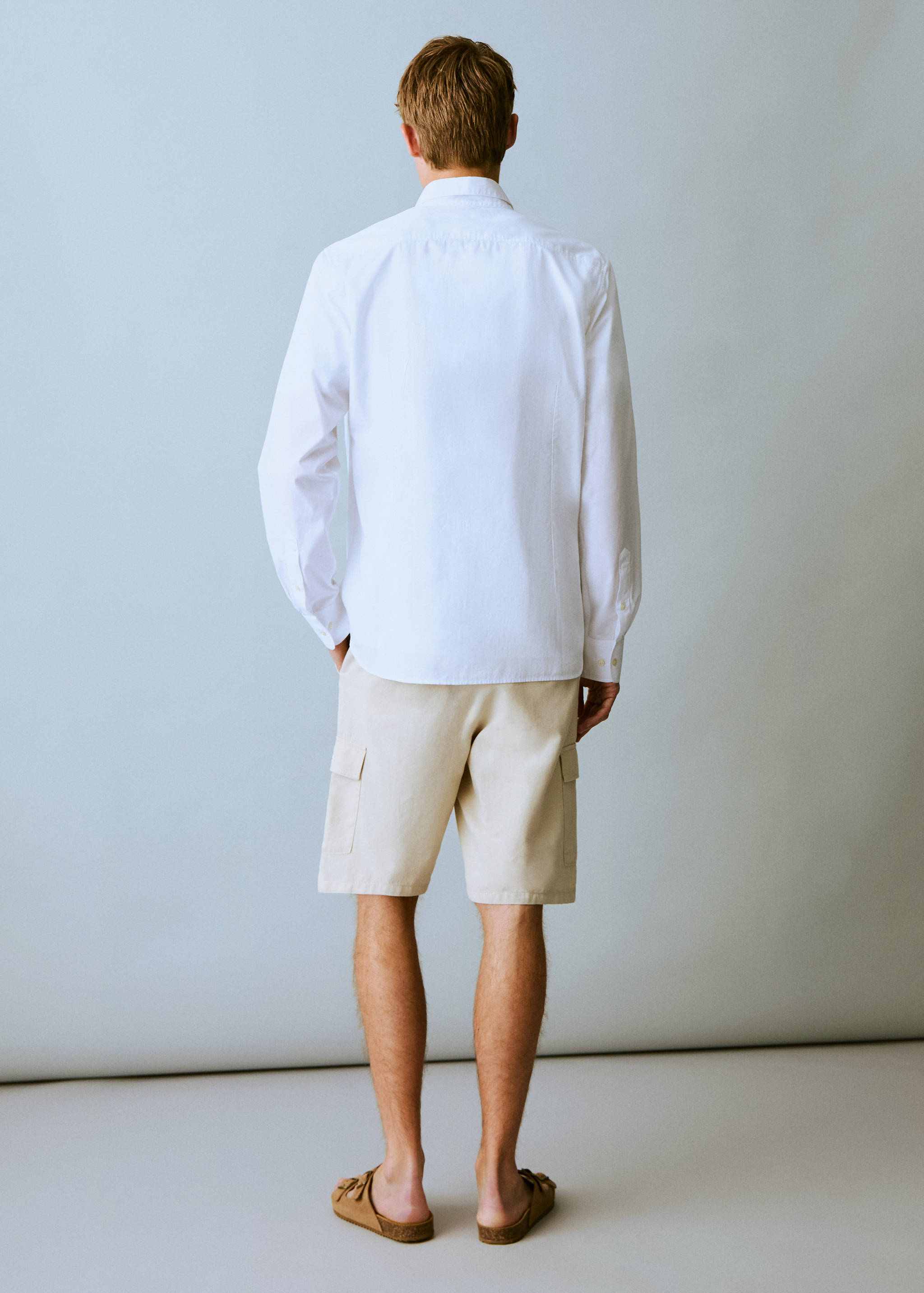 Oxford cotton shirt - Reverse of the article