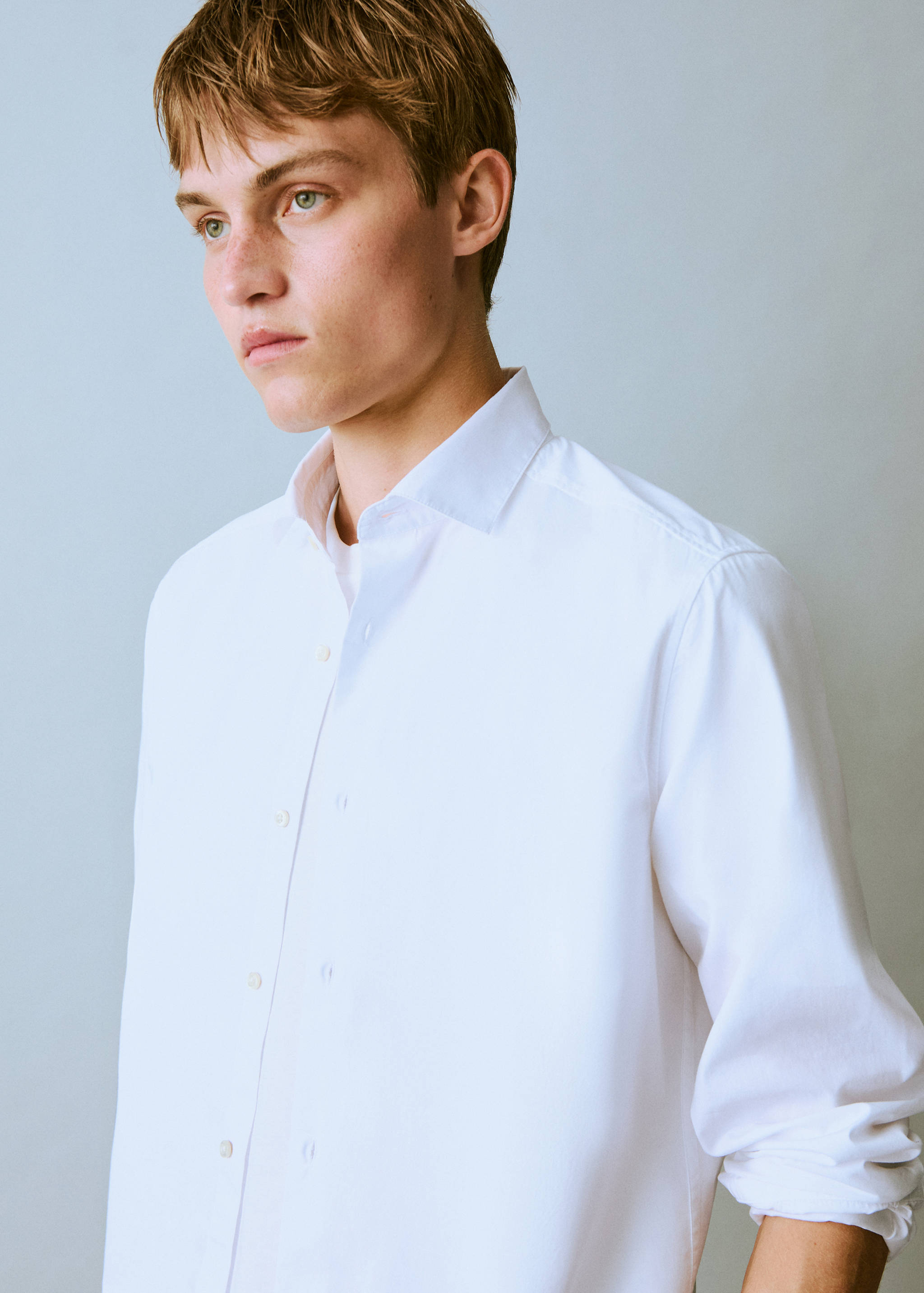Oxford cotton shirt - Details of the article 1