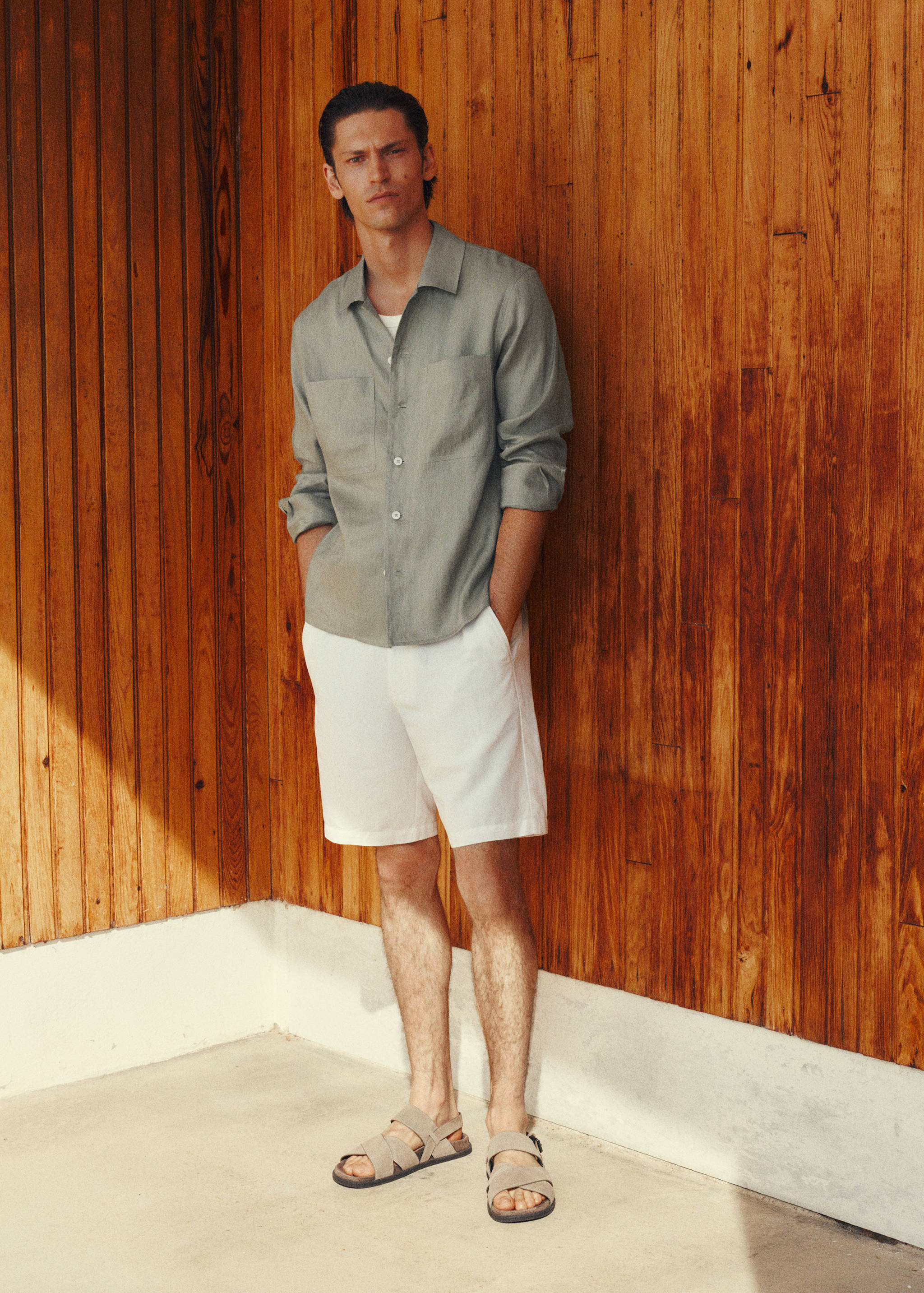 Sobrecamisa de 100% linho leve - Pormenor do artigo 3