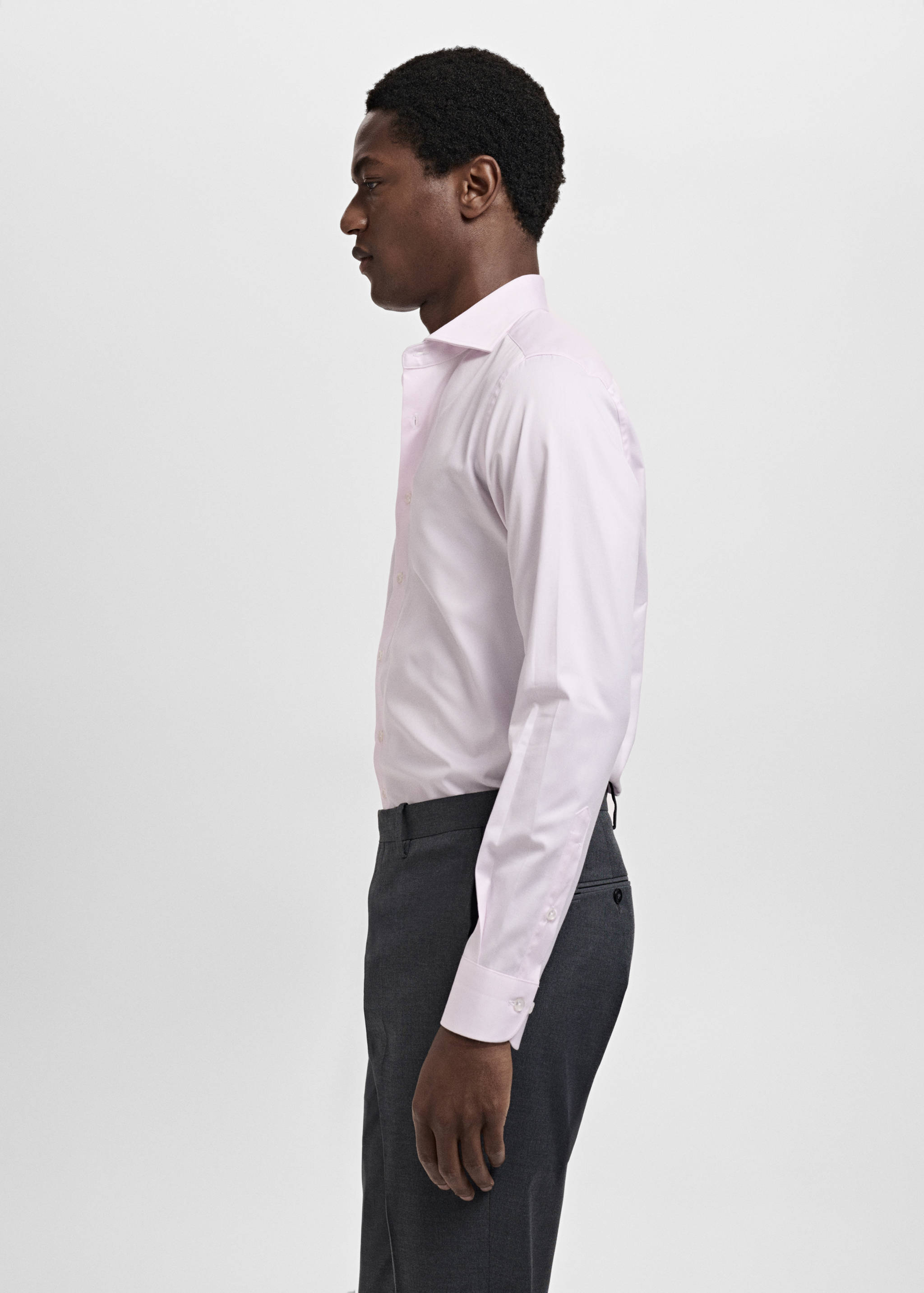 100% cotton slim-fit suit shirt - Details of the article 2