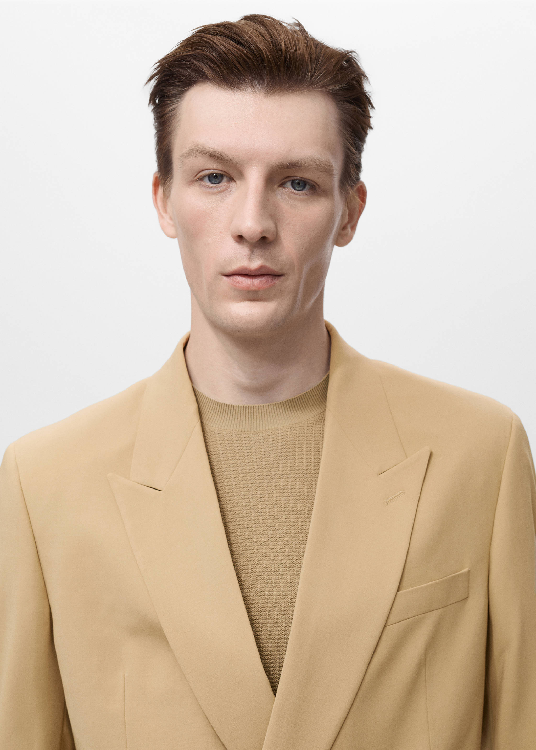 Boston regular-fit double-breasted suit jacket - Details of the article 1