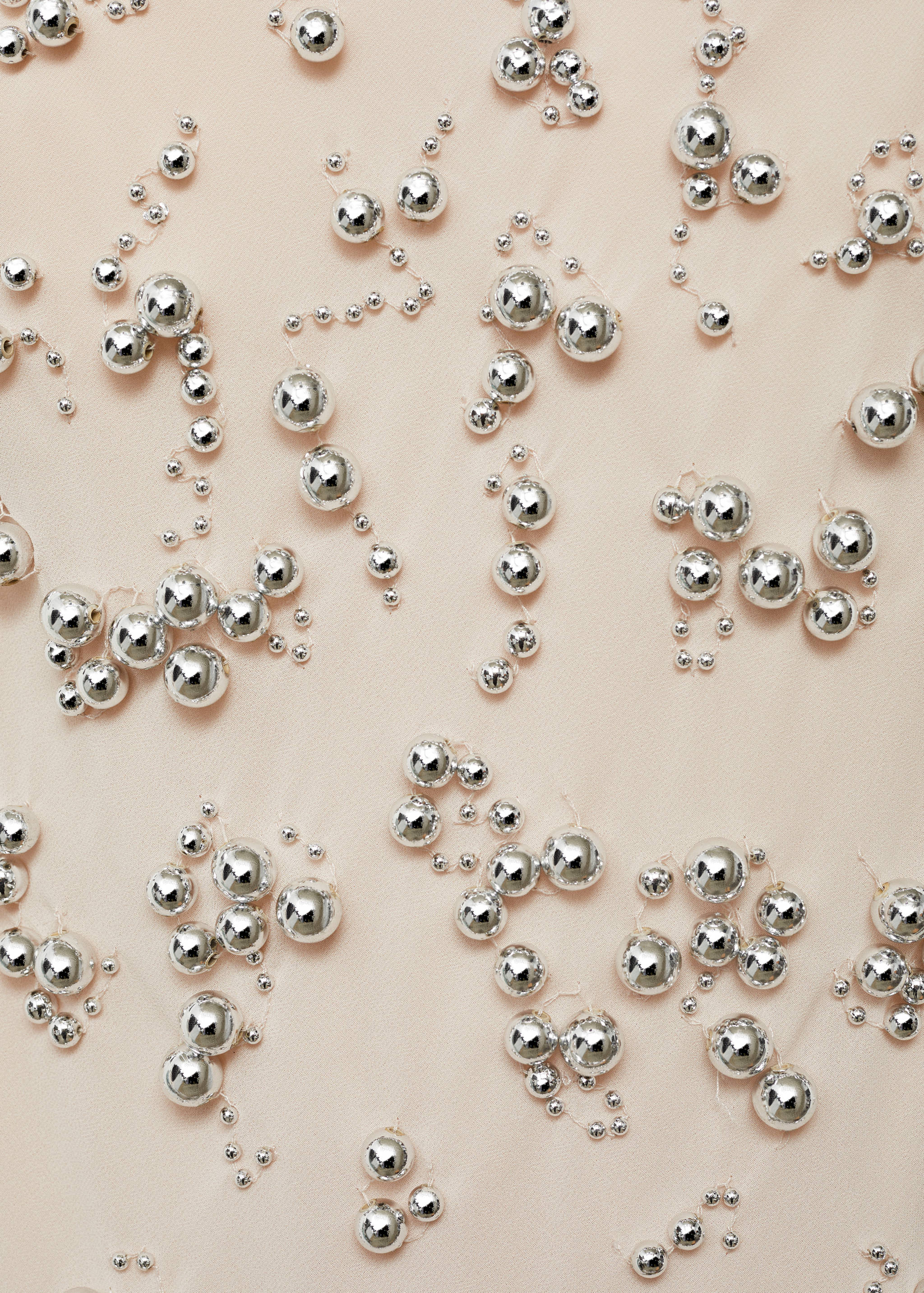 Lange jurk met geborduurde bolletjes - Detail van het artikel 8
