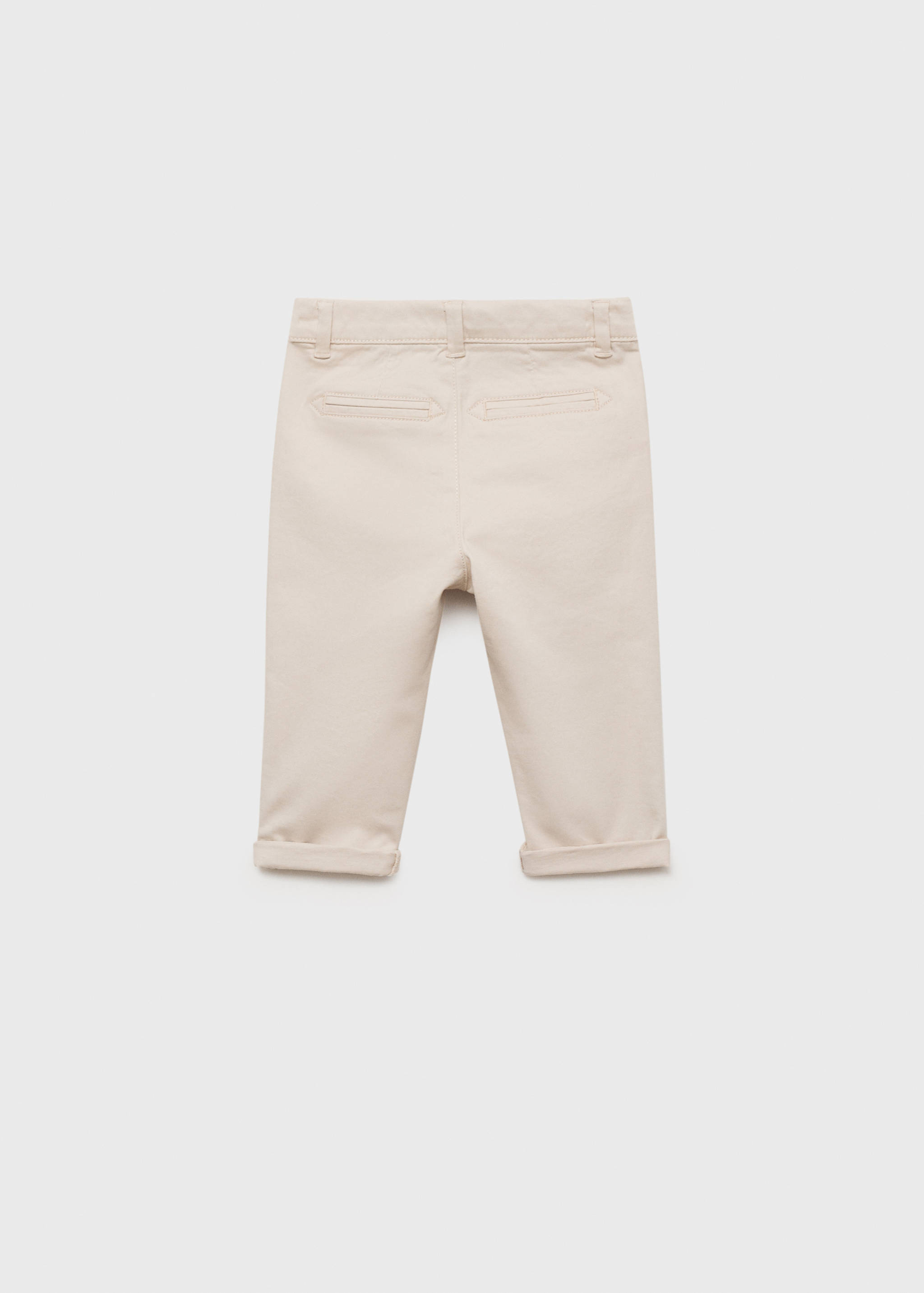 Cotton chinos - Reverse of the article