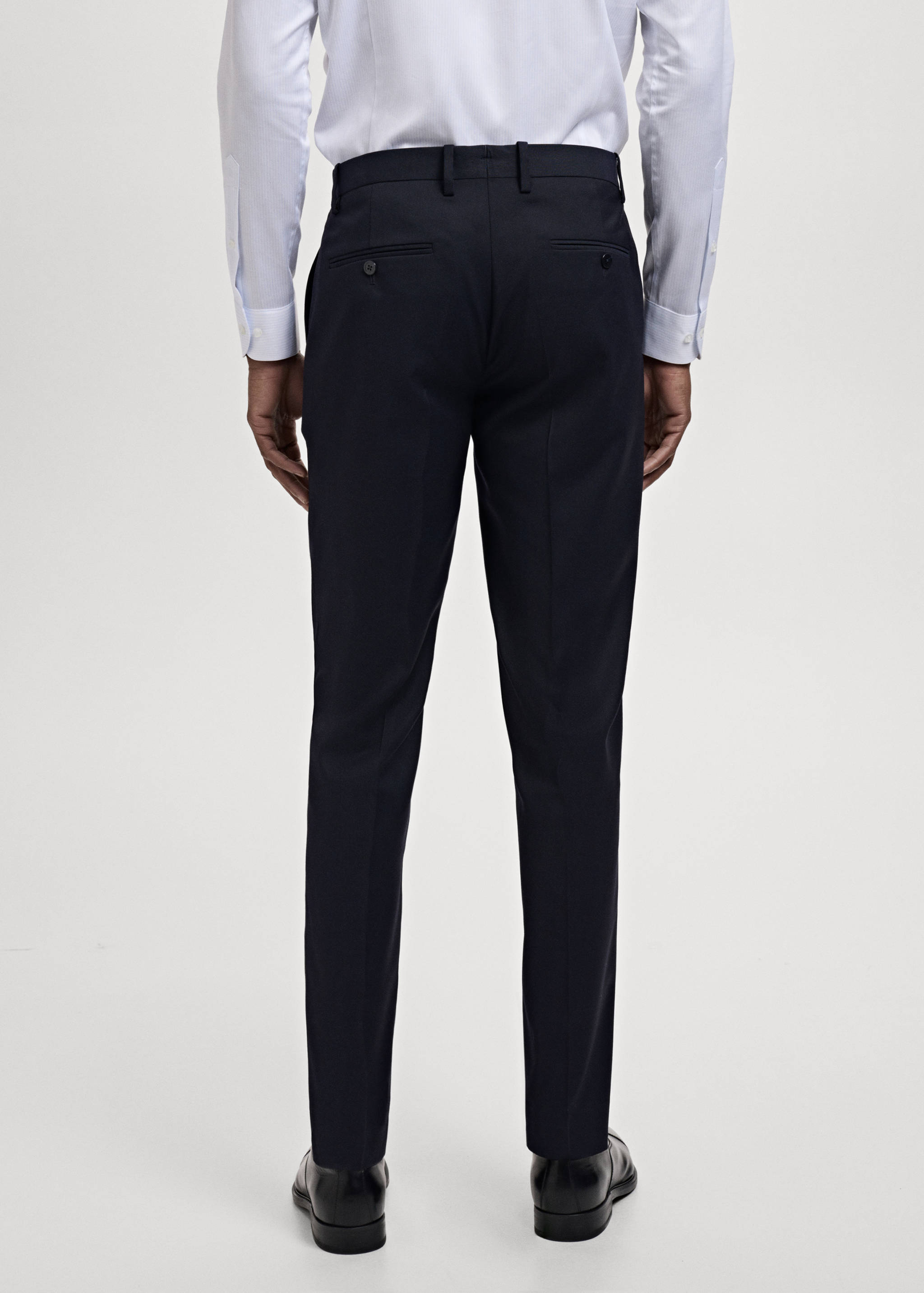Milan slim-fit suit trousers - Reverse of the article