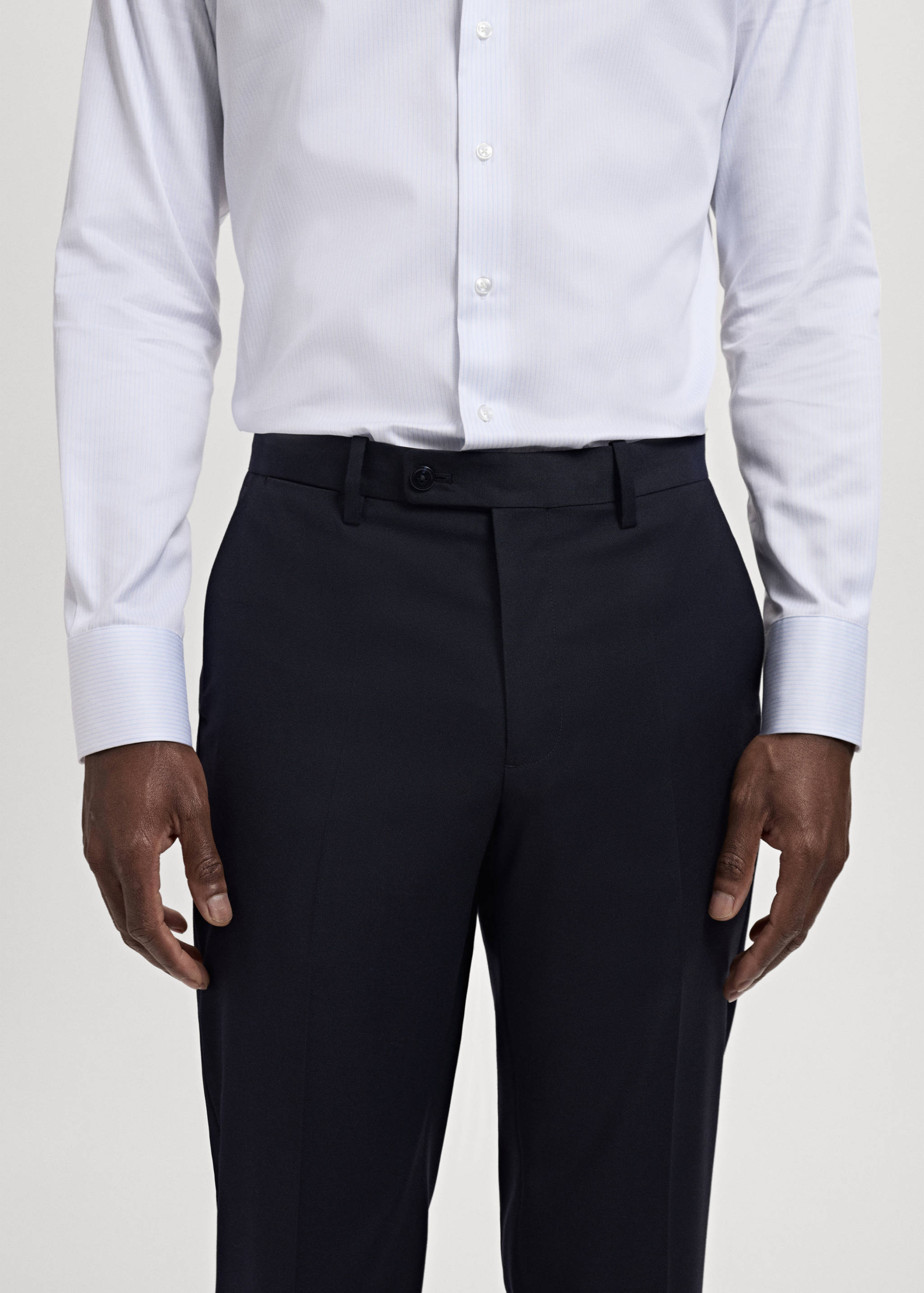 Milan slim-fit suit trousers - Details of the article 1