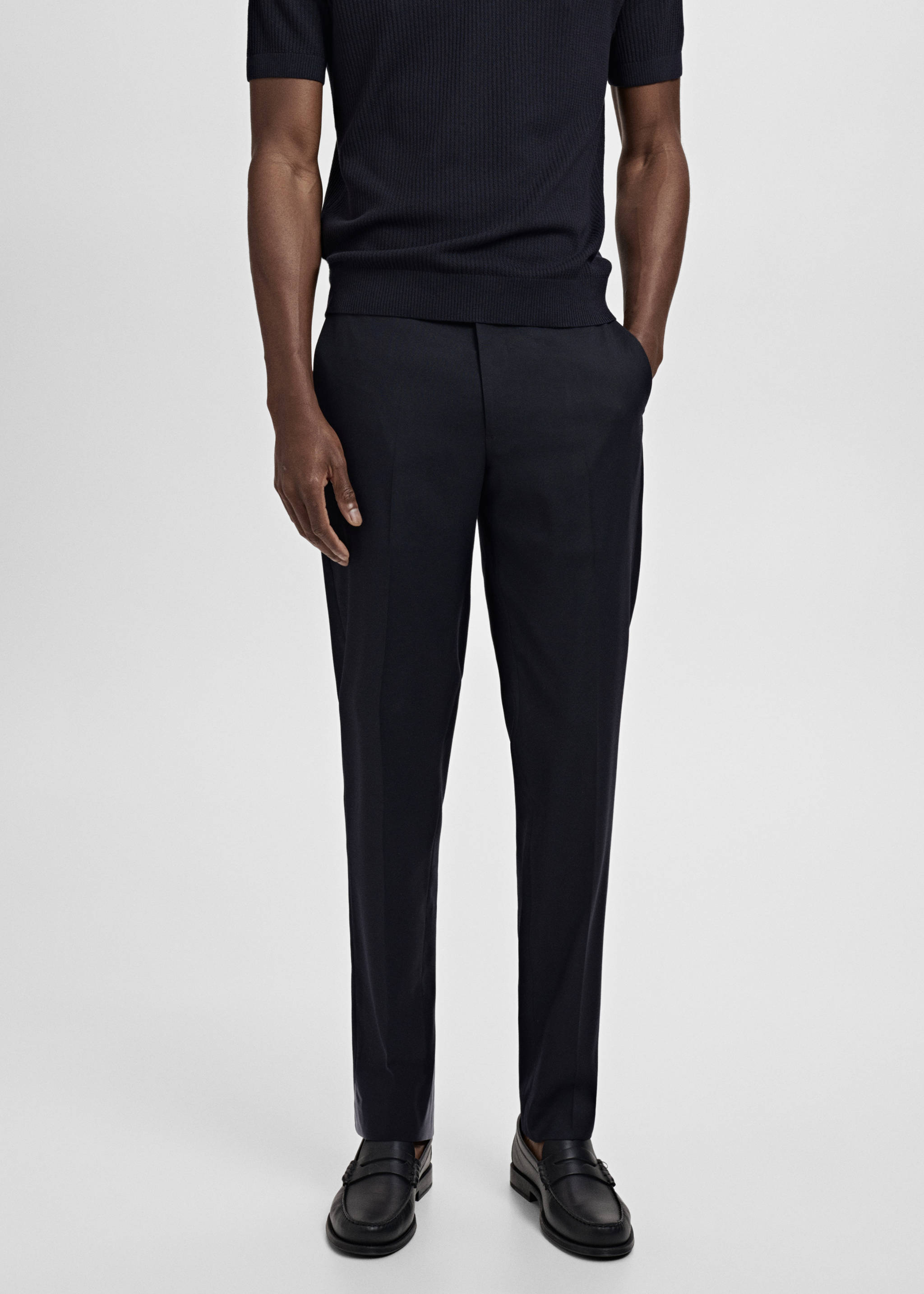 Pantalón traje Milán slim fit - Plano medio