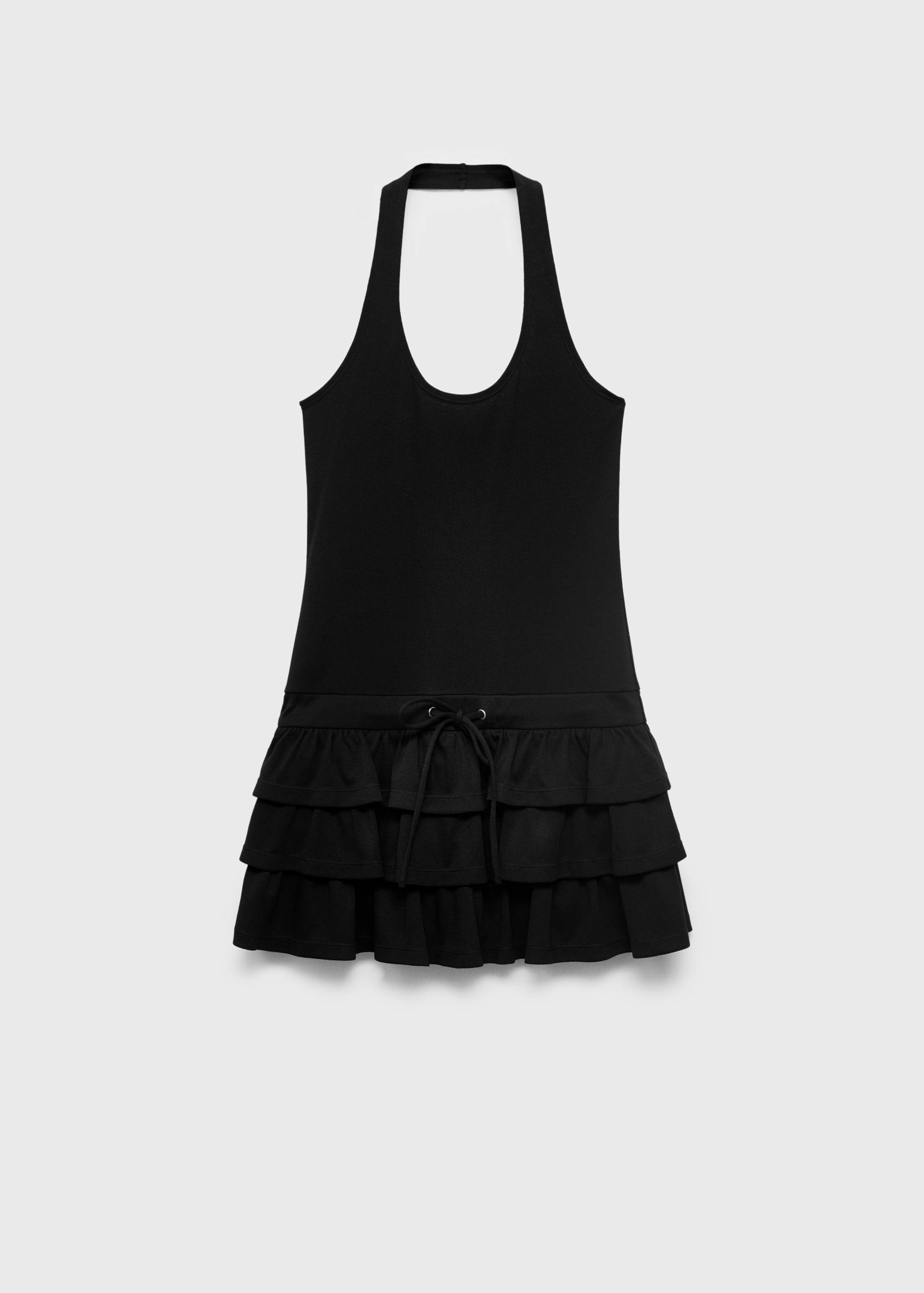 Halter-neck ruffle dress - Article without model