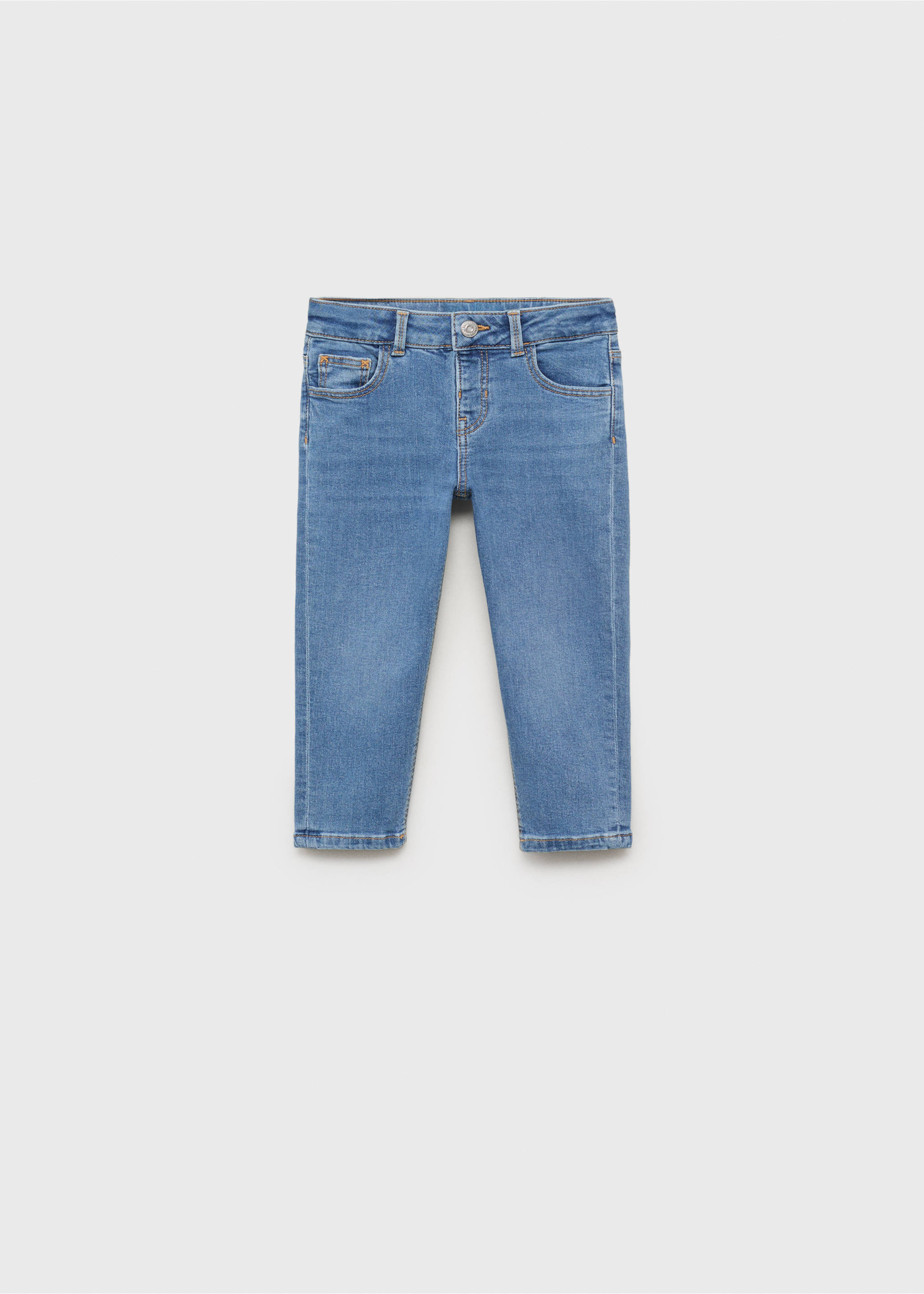 Джинсы slim fit - Изделие без модели, Синий средний. Ref: 17071238-00.