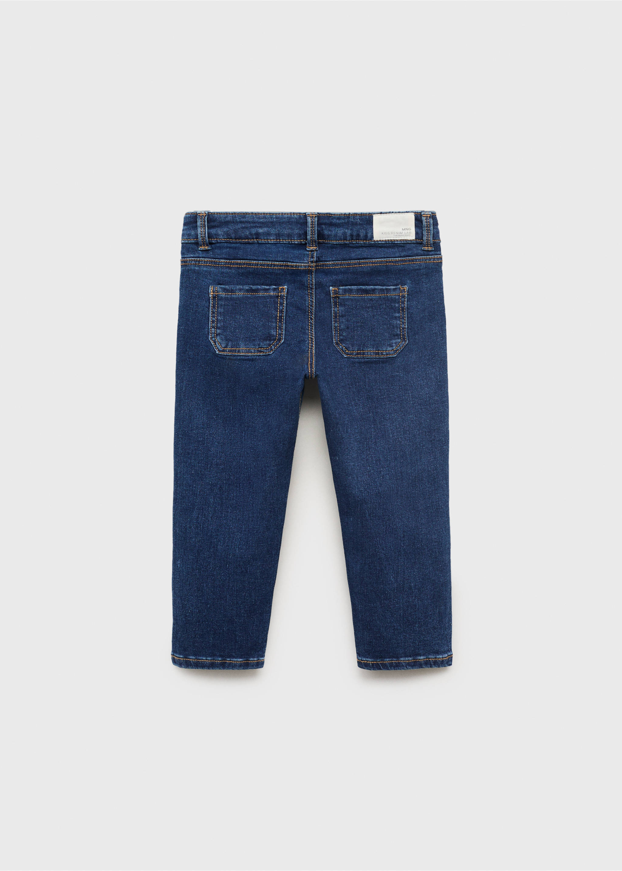 Джинсы slim fit - Обратная сторона изделия, Темно-синий. Ref: 17071238-00.