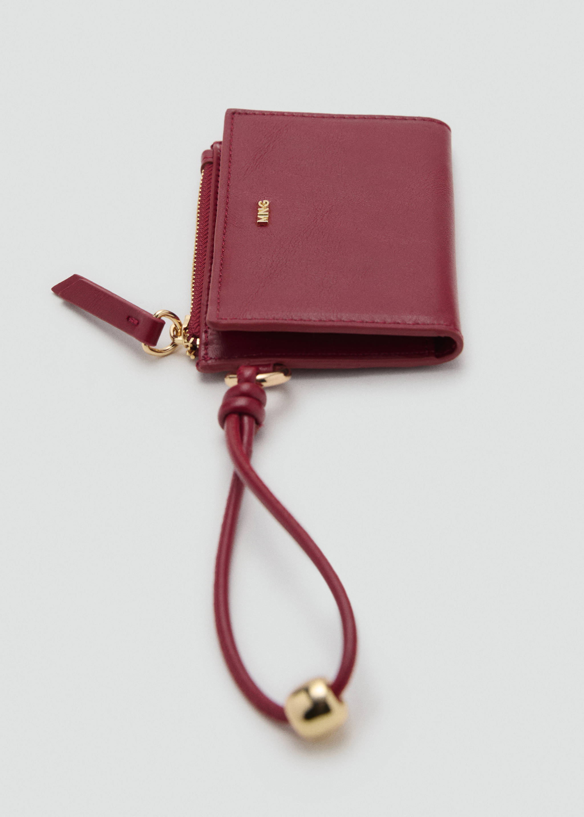 Faux-leather purse with zip - Medium plane