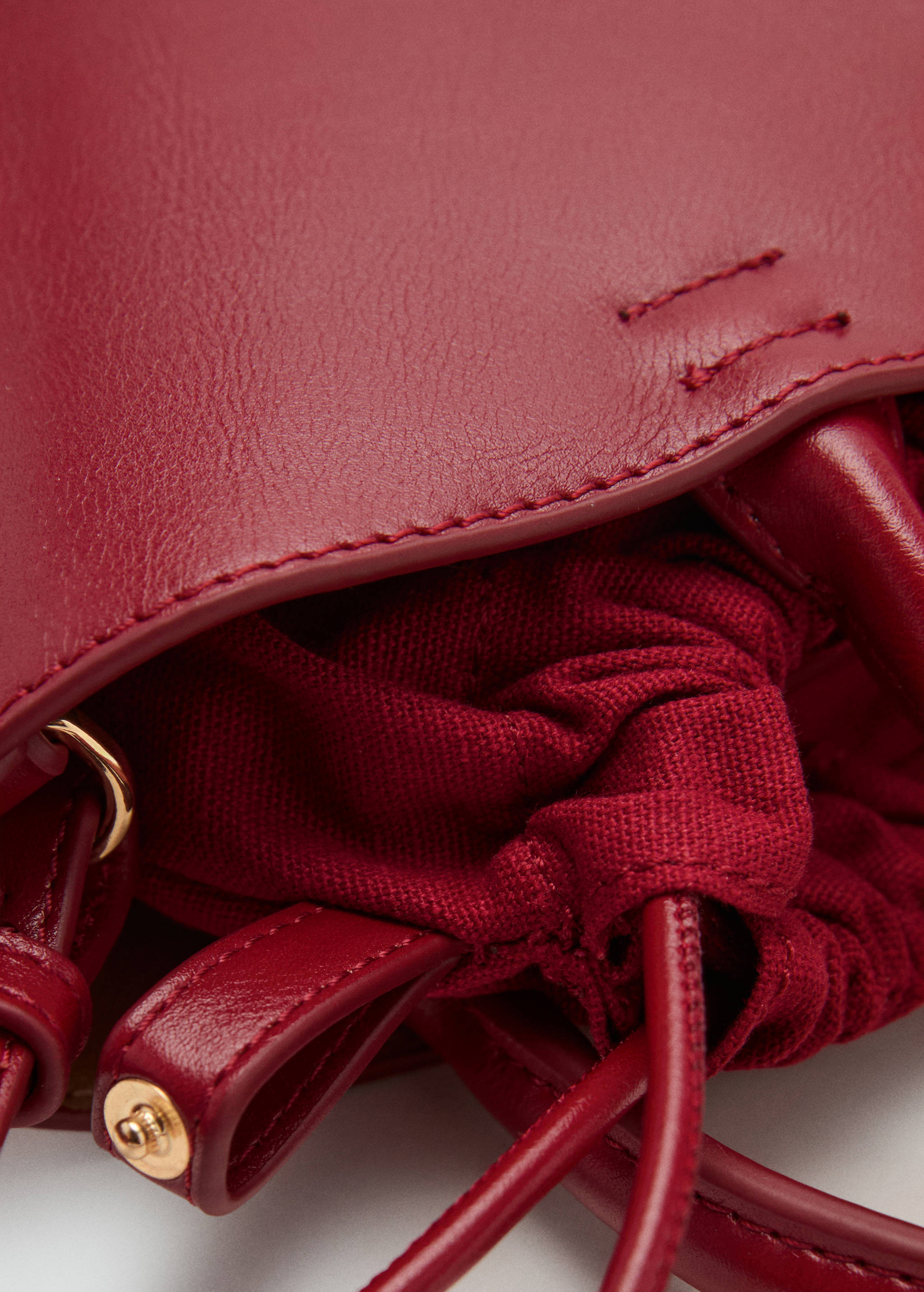 Mini shopper bag with metallic detail - Details of the article 3