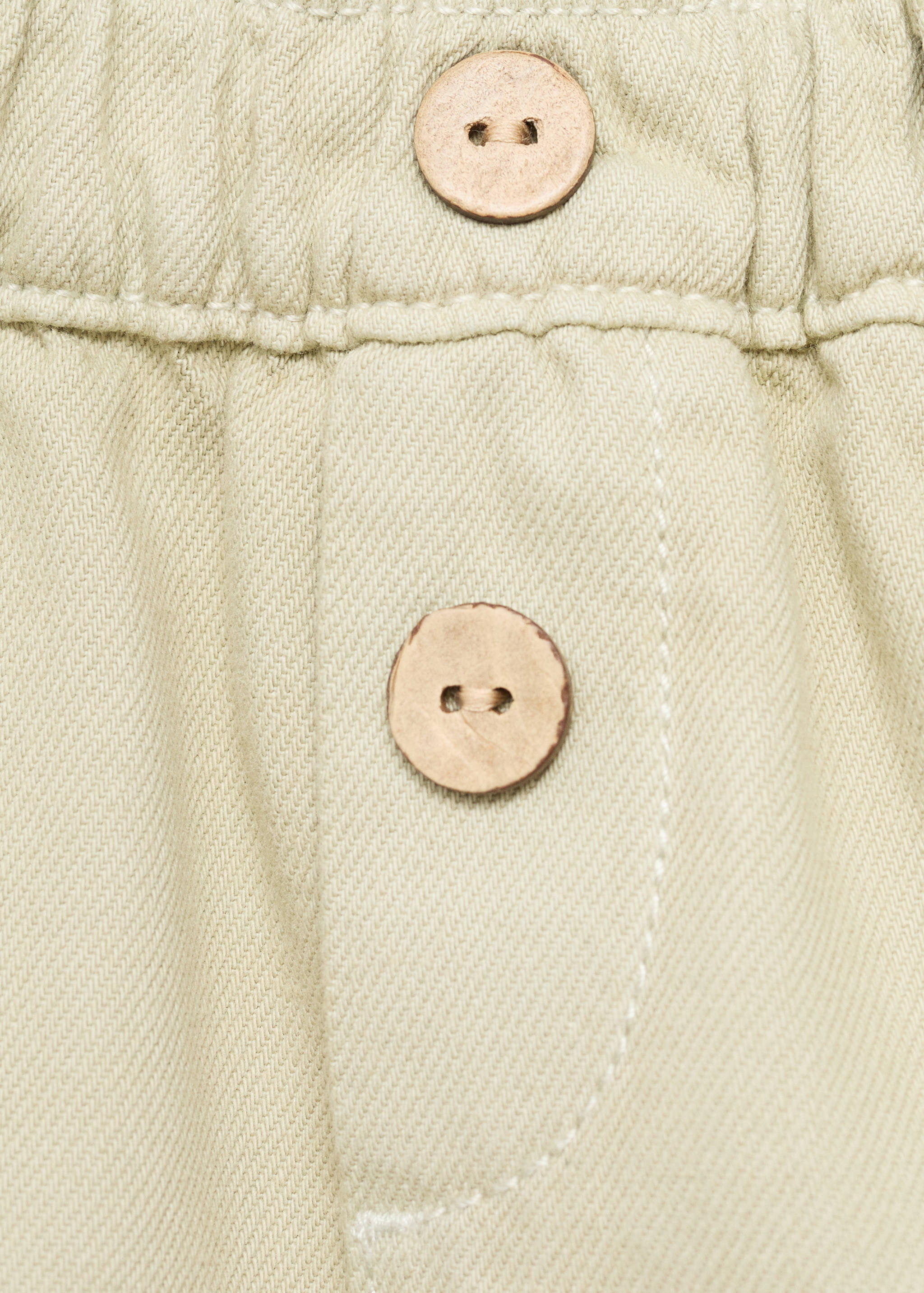 Denim-effect cotton shorts - Details of the article 8
