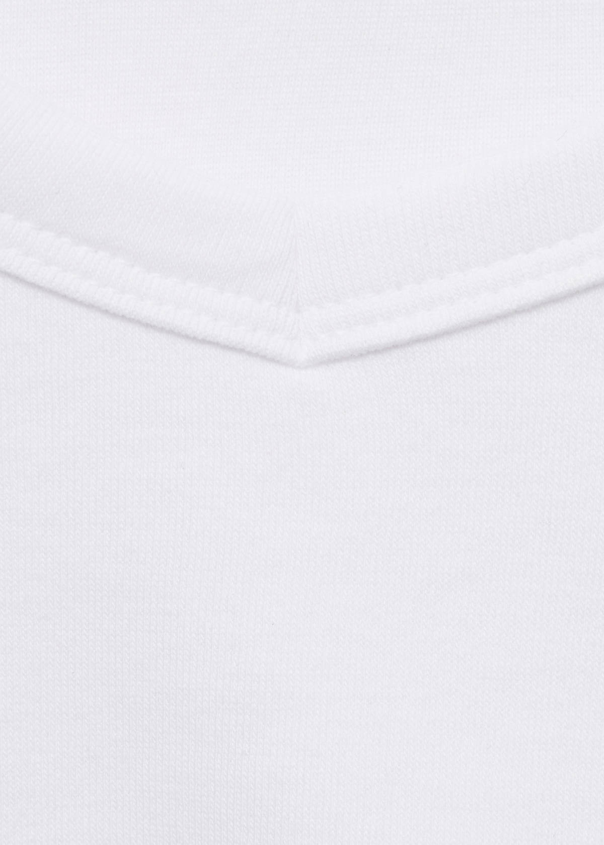 Cotton maternity top with straps — White