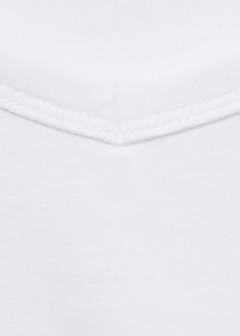 Cotton maternity top with straps — White 7