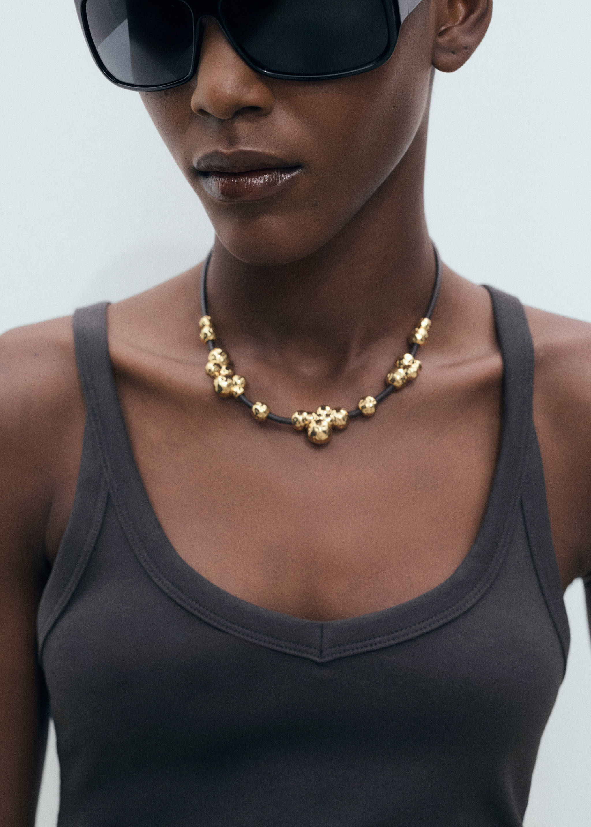 Cotton maternity top with straps - Details of the article 1