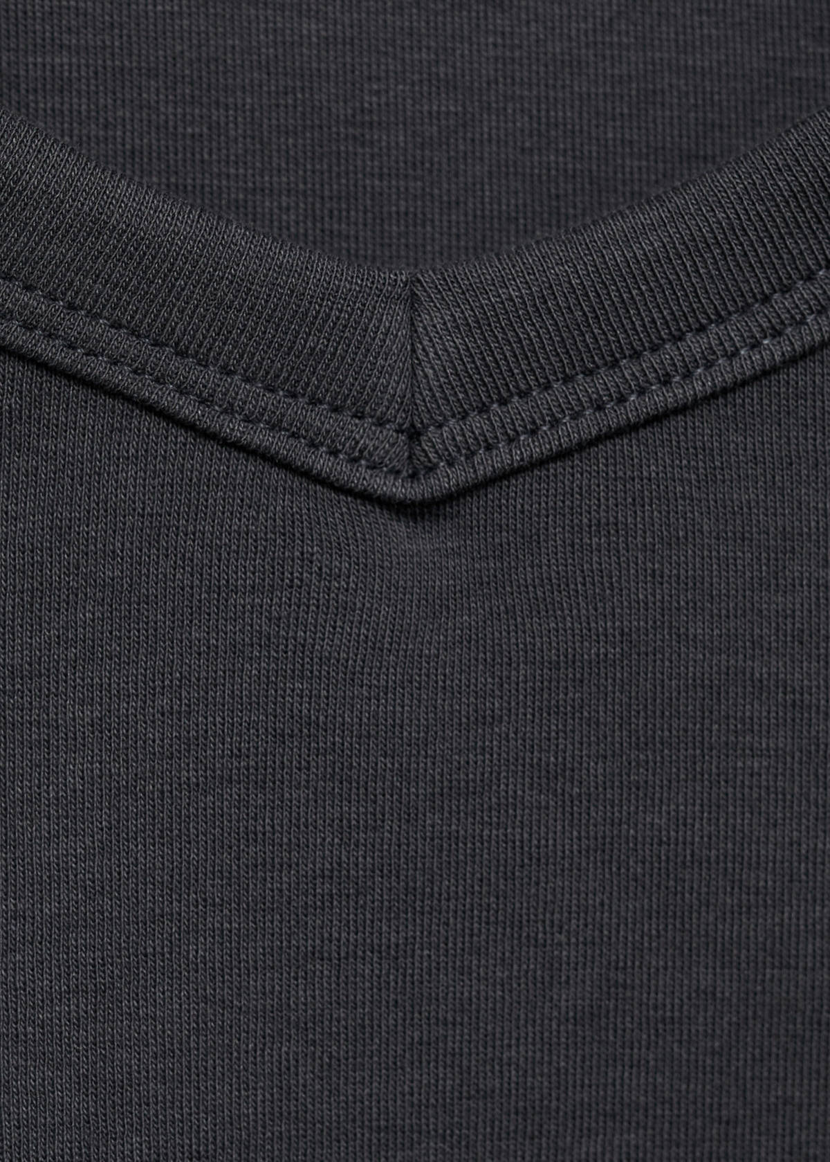 Cotton maternity top with straps — Charcoal