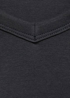 Cotton maternity top with straps — Charcoal 8