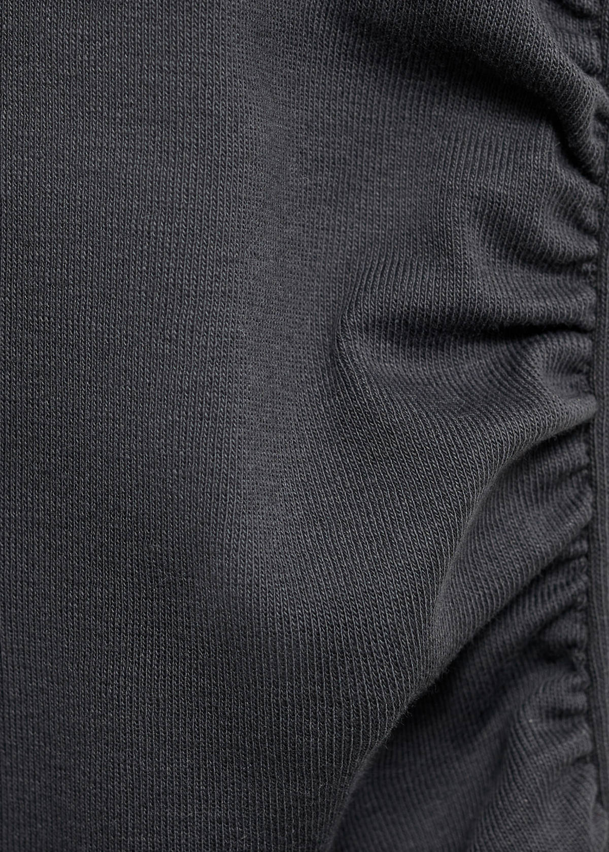 Cotton maternity top with straps — Charcoal