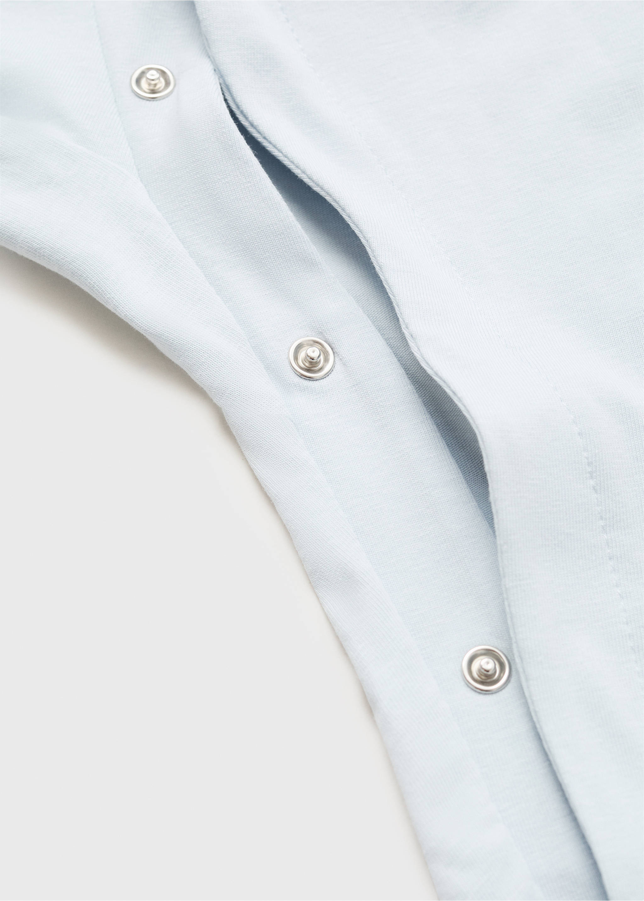 Pijama cuello bebe bolsillos - Detalle del artículo 0, Azul celeste. Ref: 17071251-00.