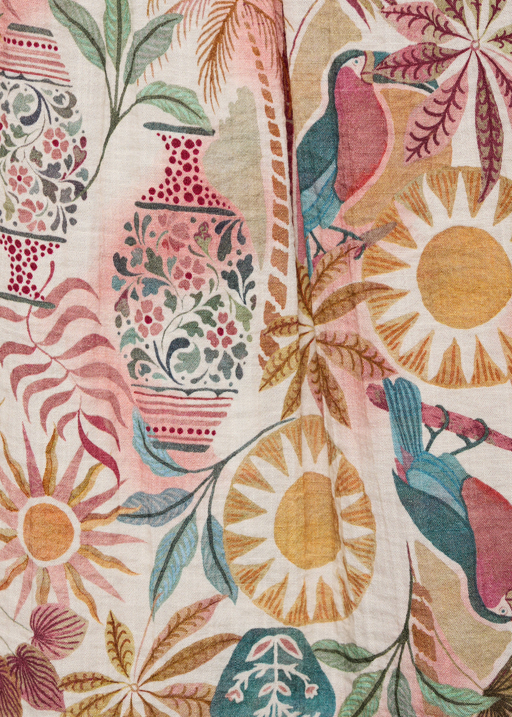 Printed long skirt - Details of the article 0