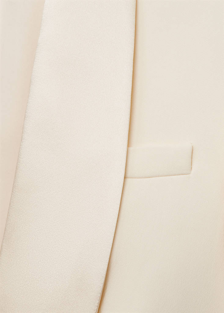 Suit blazer with satin lapels — Off White