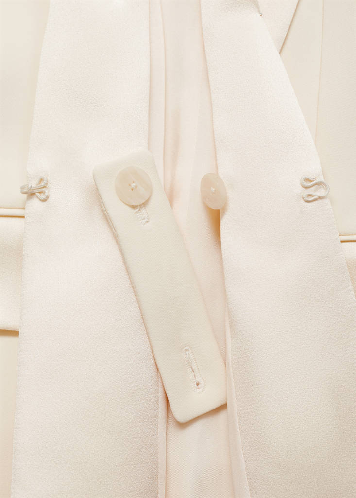 Suit blazer with satin lapels — Off White
