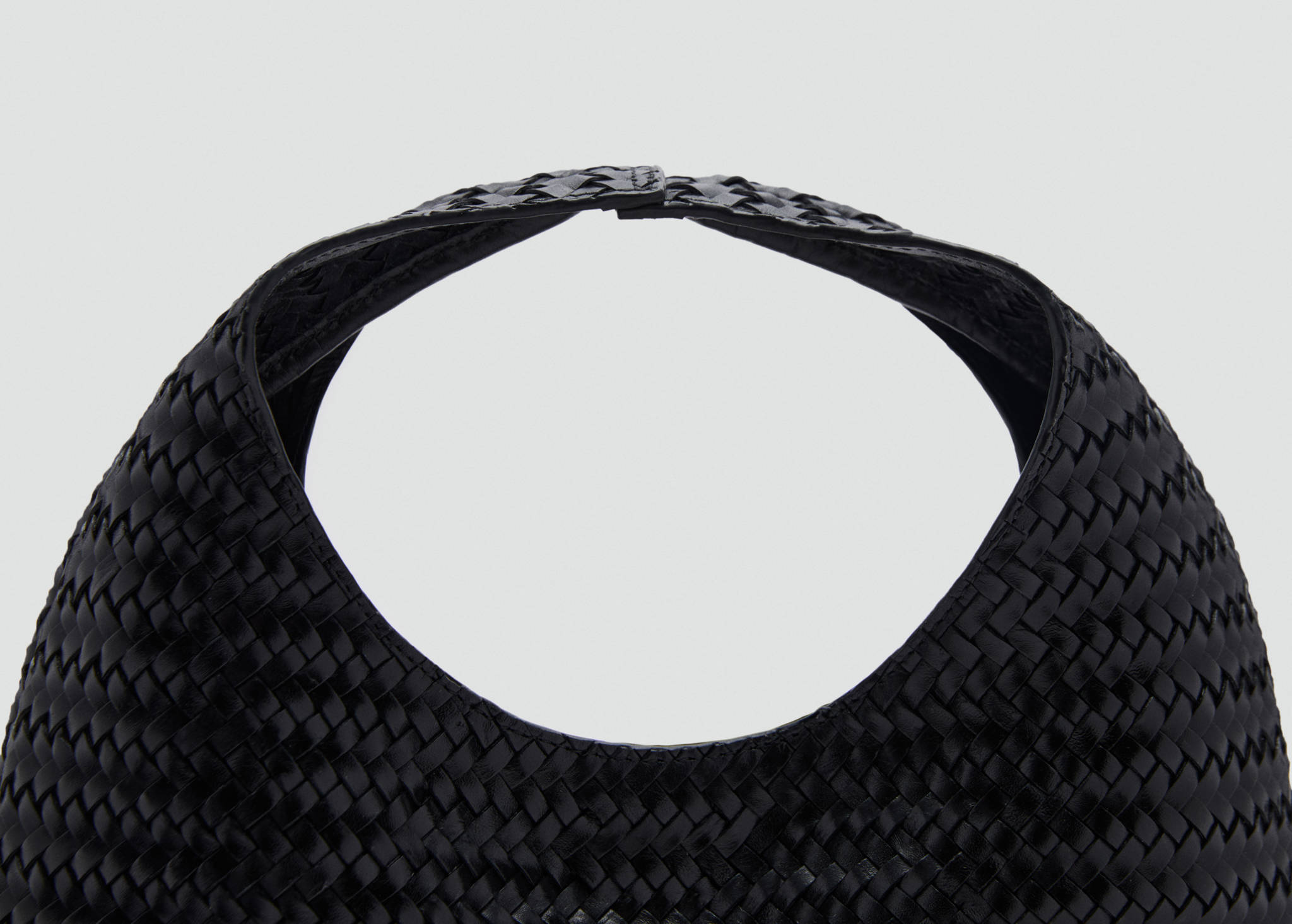 Mini braided leather bag - Panoramic plane