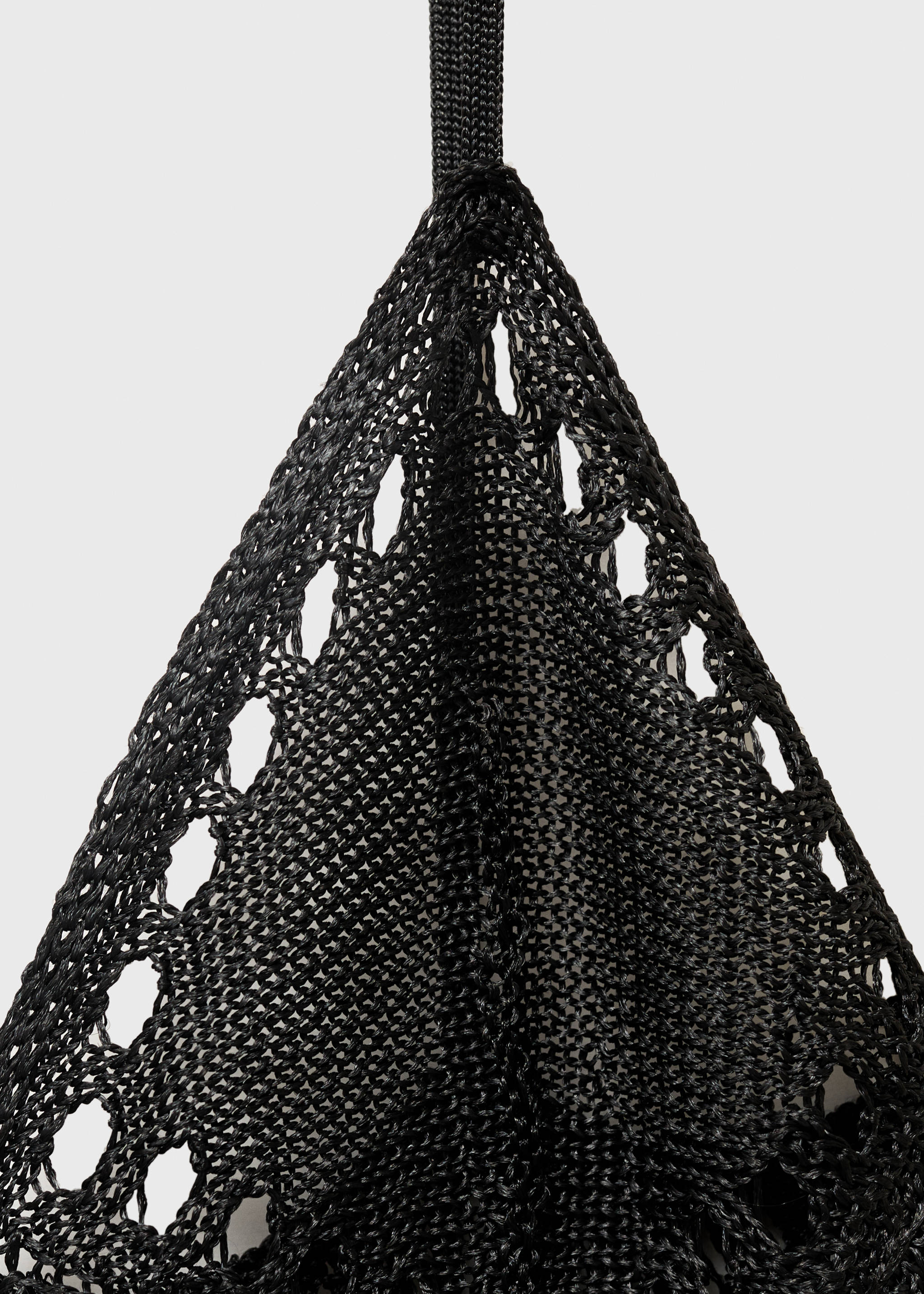 Combined knitted dress with feather effect - Details of the article 8