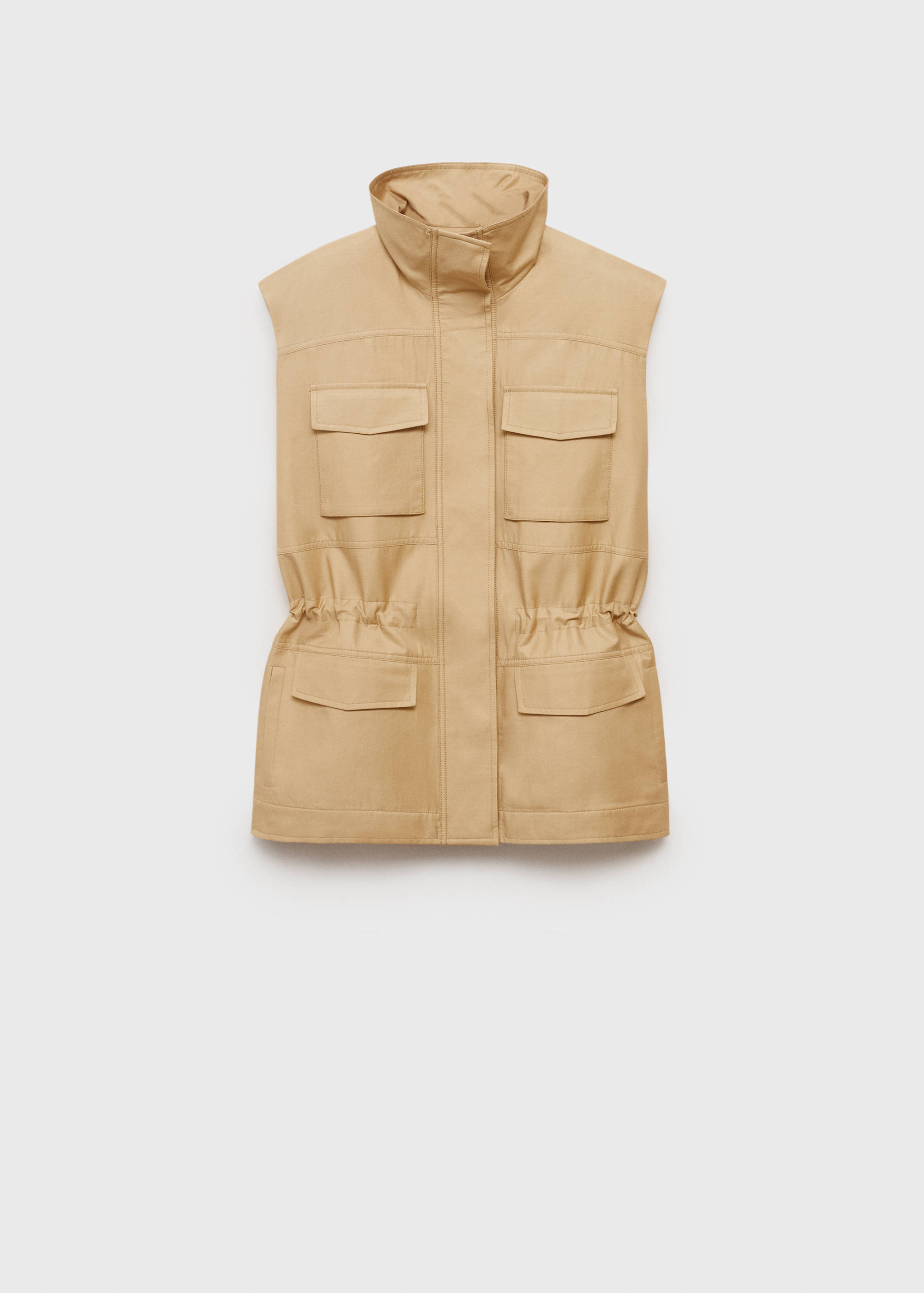 Oversized vest with cargo pockets - Article without model