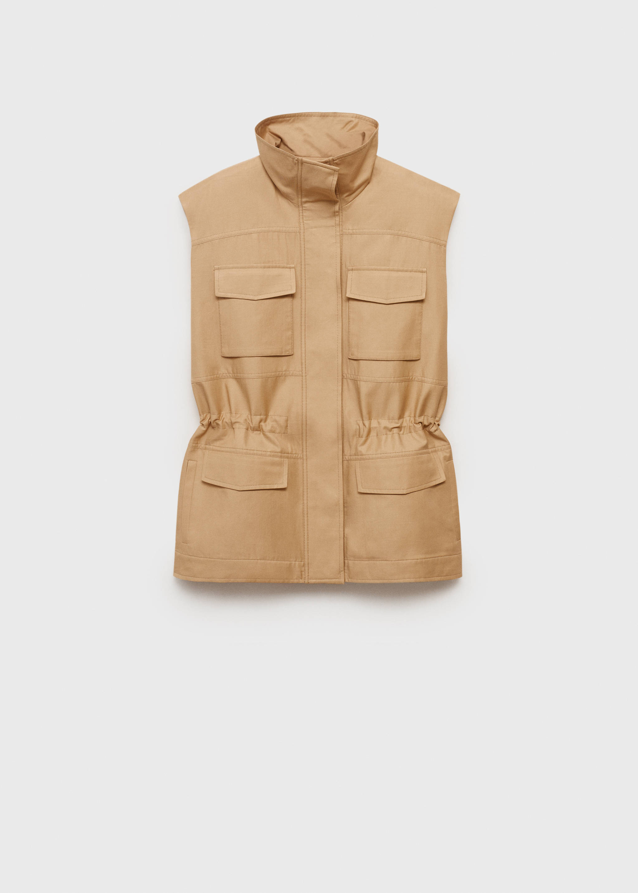Oversized vest with cargo pockets - Article without model